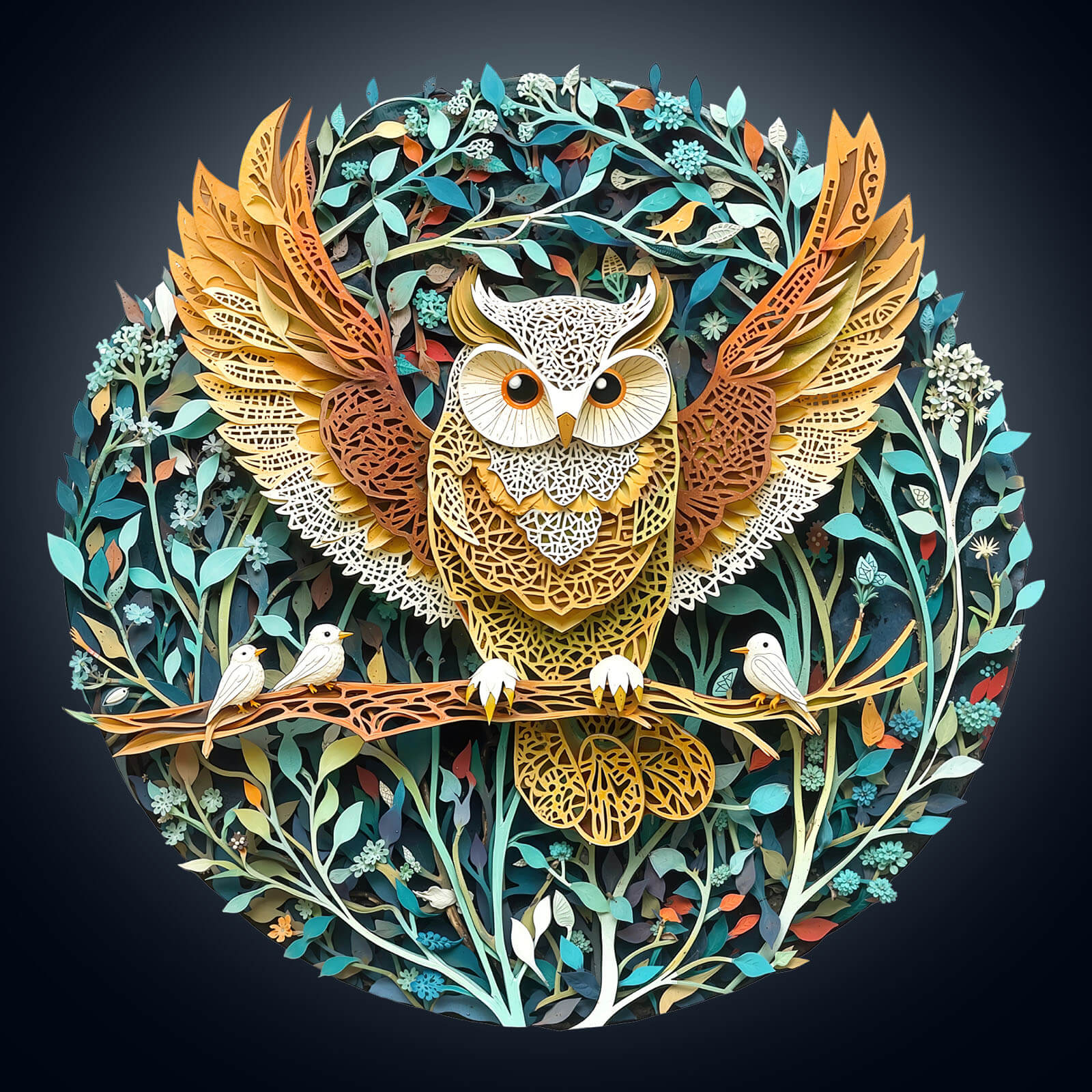 Forest Dreamers-Owl Wooden Jigsaw Puzzle - Image 2