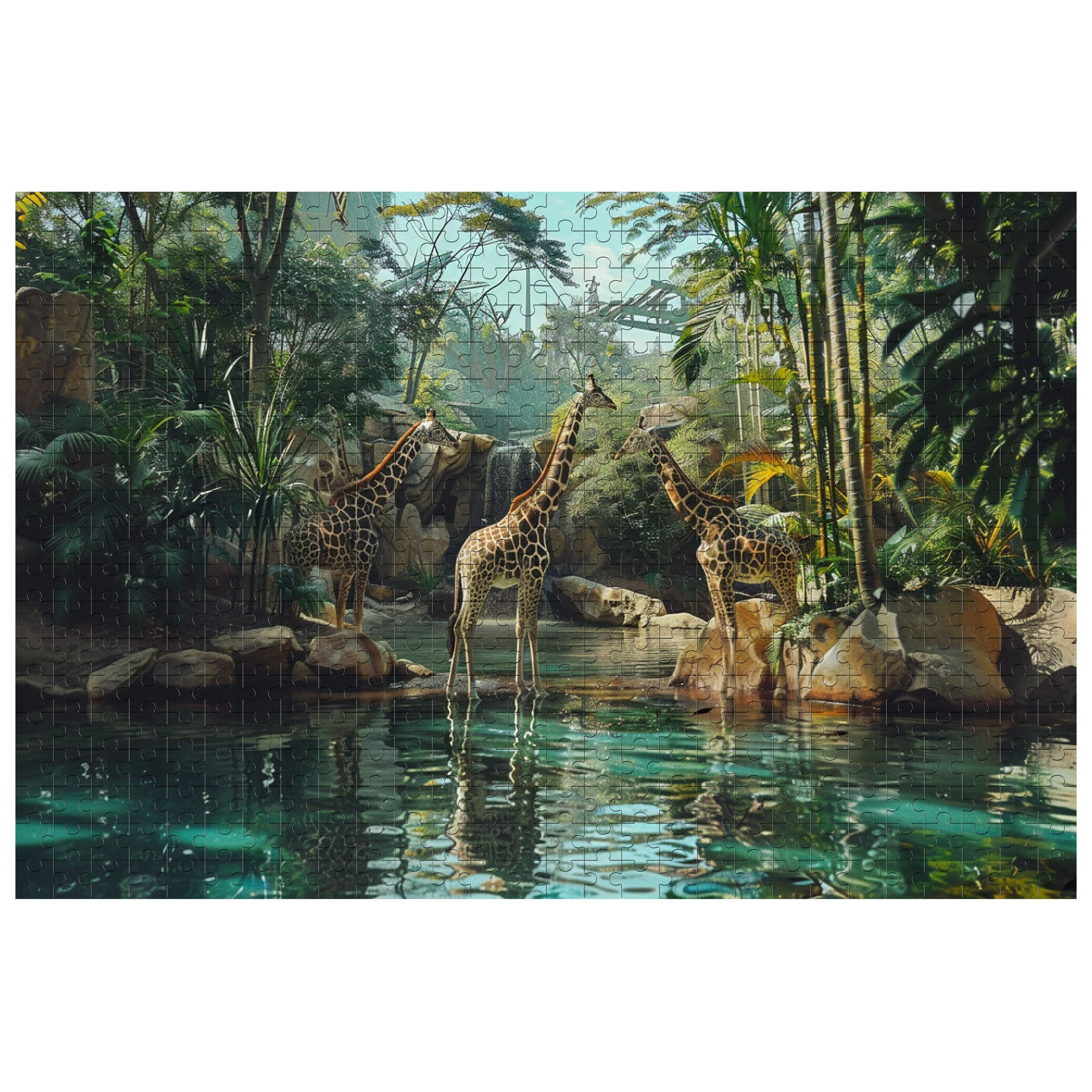 Forest Giraffes 500 / 1000 Piece Puzzle - Image 3