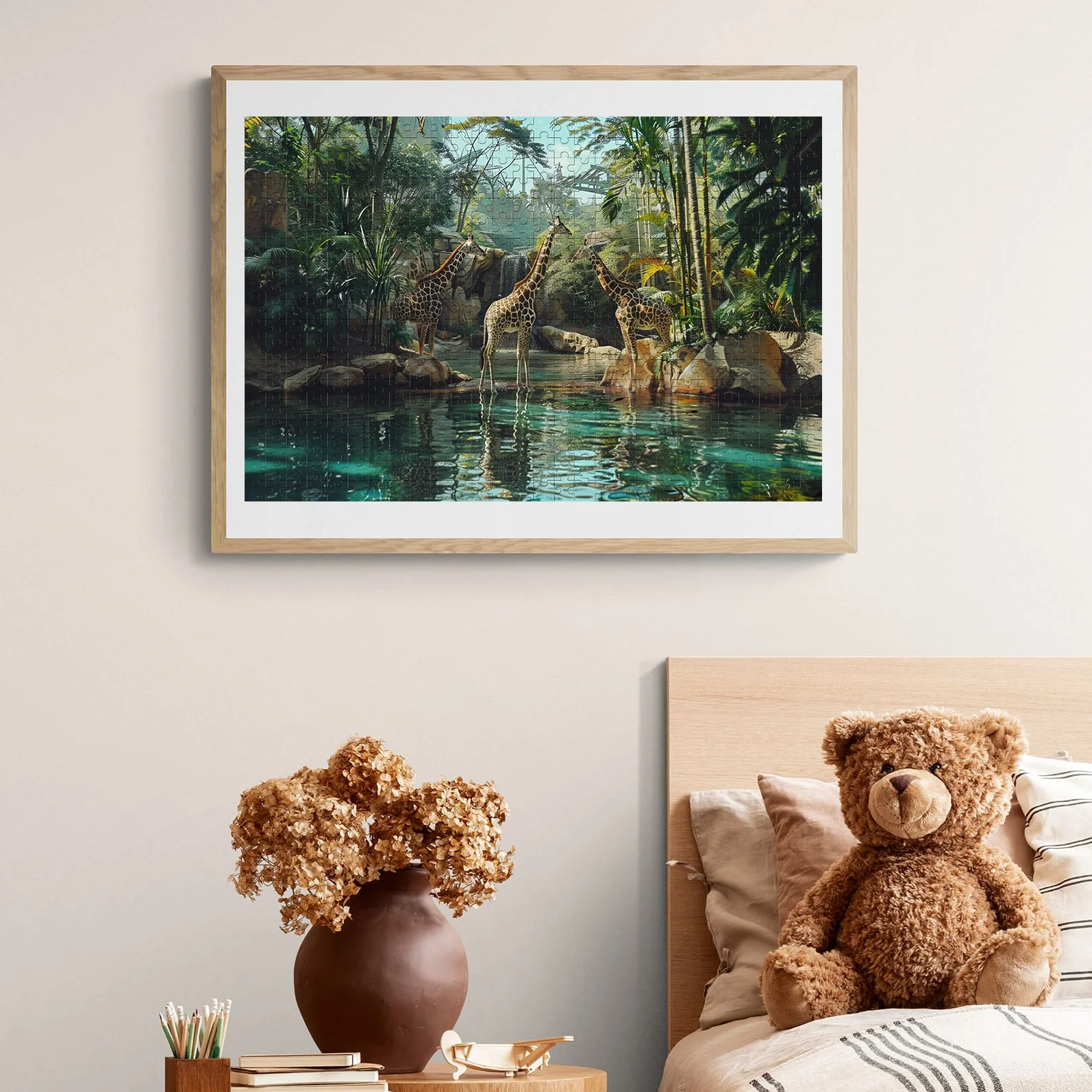 Forest Giraffes 500 / 1000 Piece Puzzle - Image 6