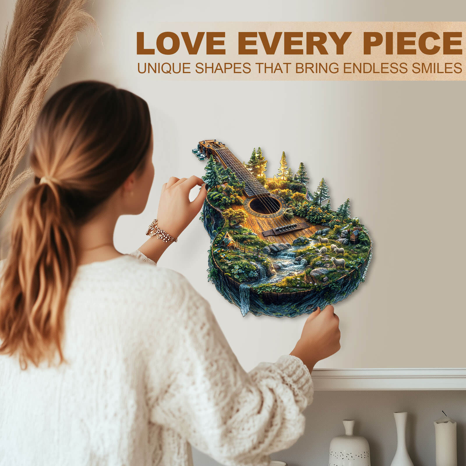 Forest guitar Wooden Jigsaw Puzzle - Image 11