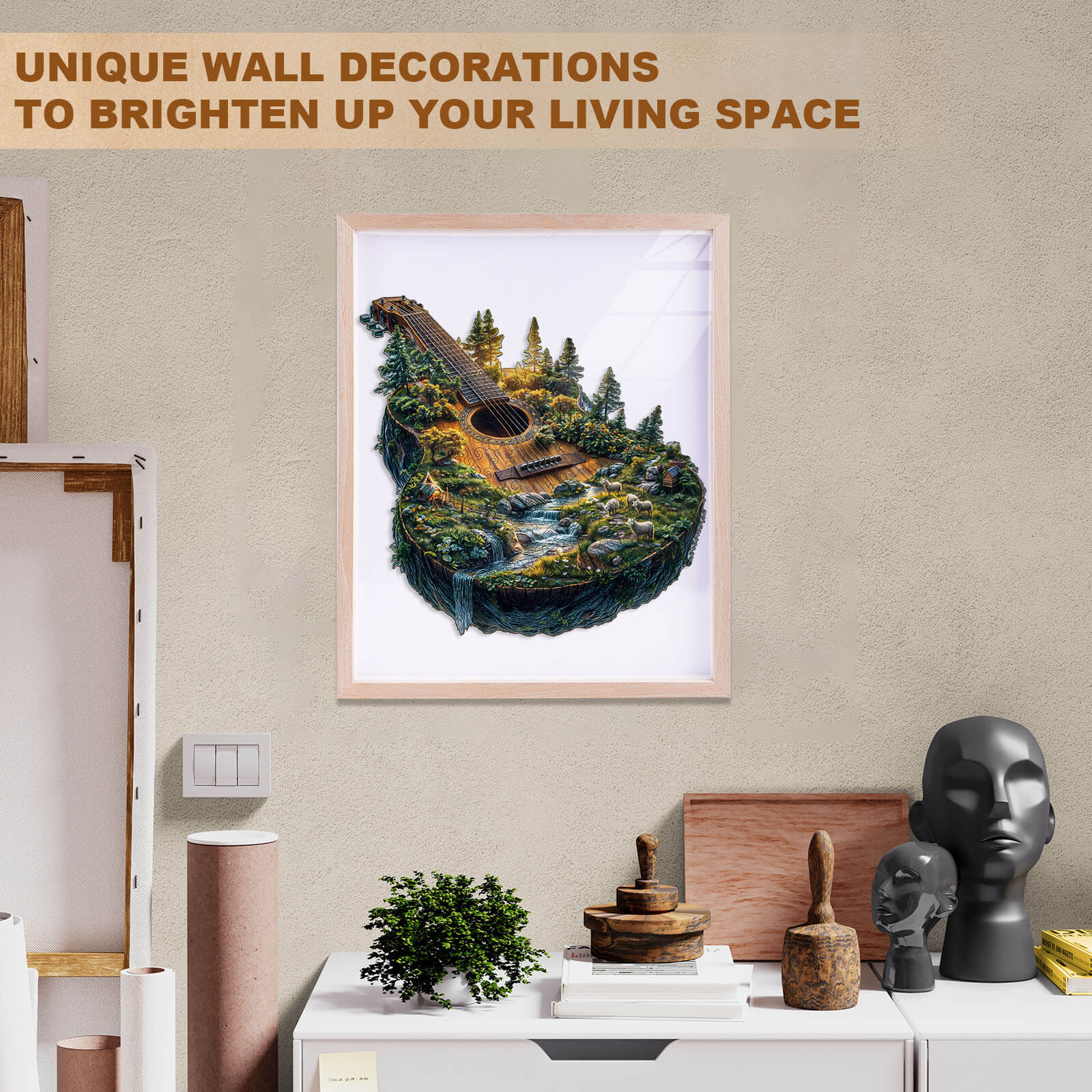 Forest guitar Wooden Jigsaw Puzzle - Image 12