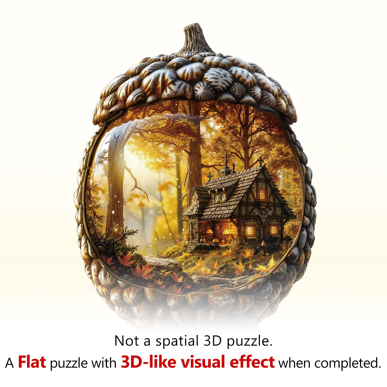 Forest secret realm Wooden Jigsaw Puzzle - Image 3