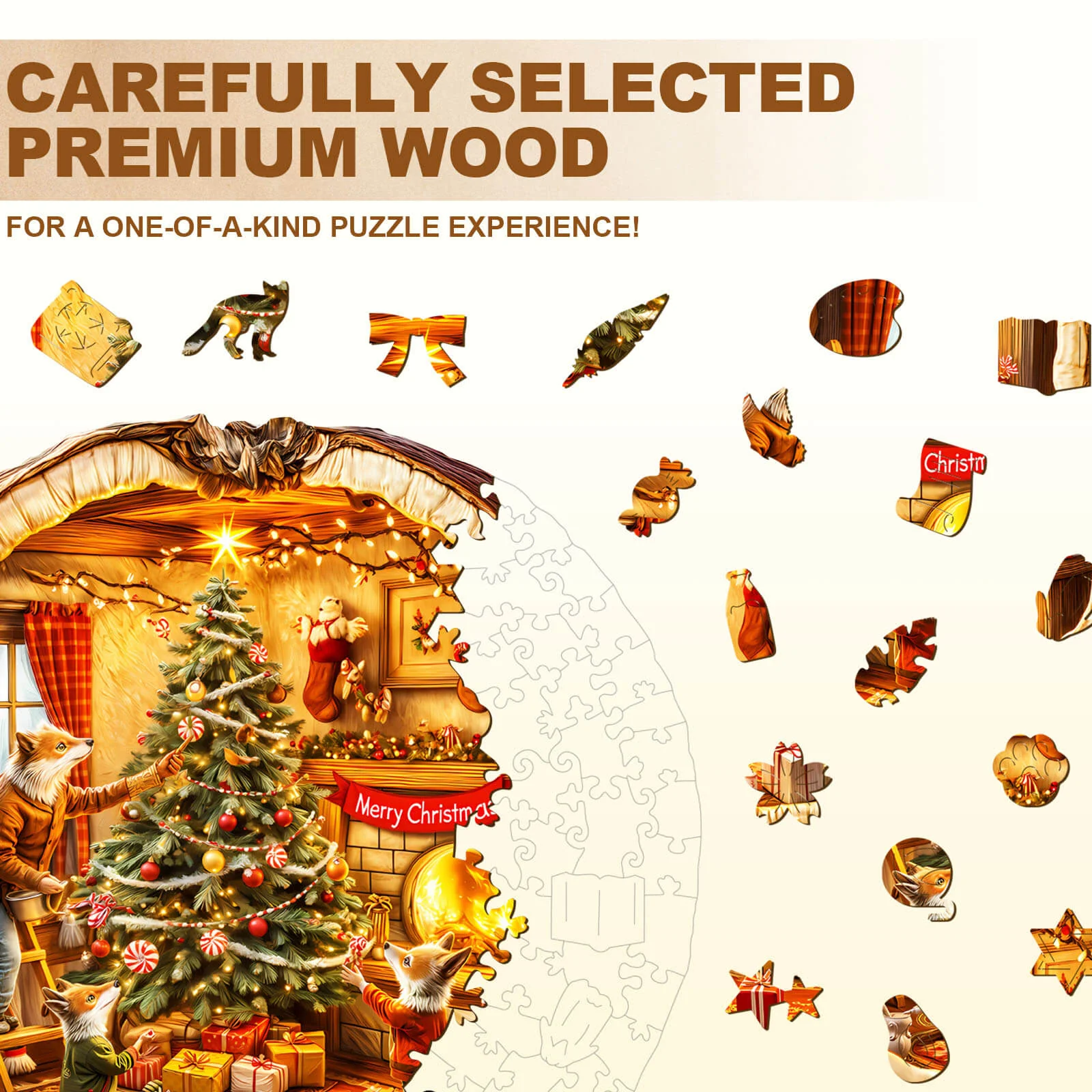 Fox House Wooden Jigsaw Puzzle - Image 3