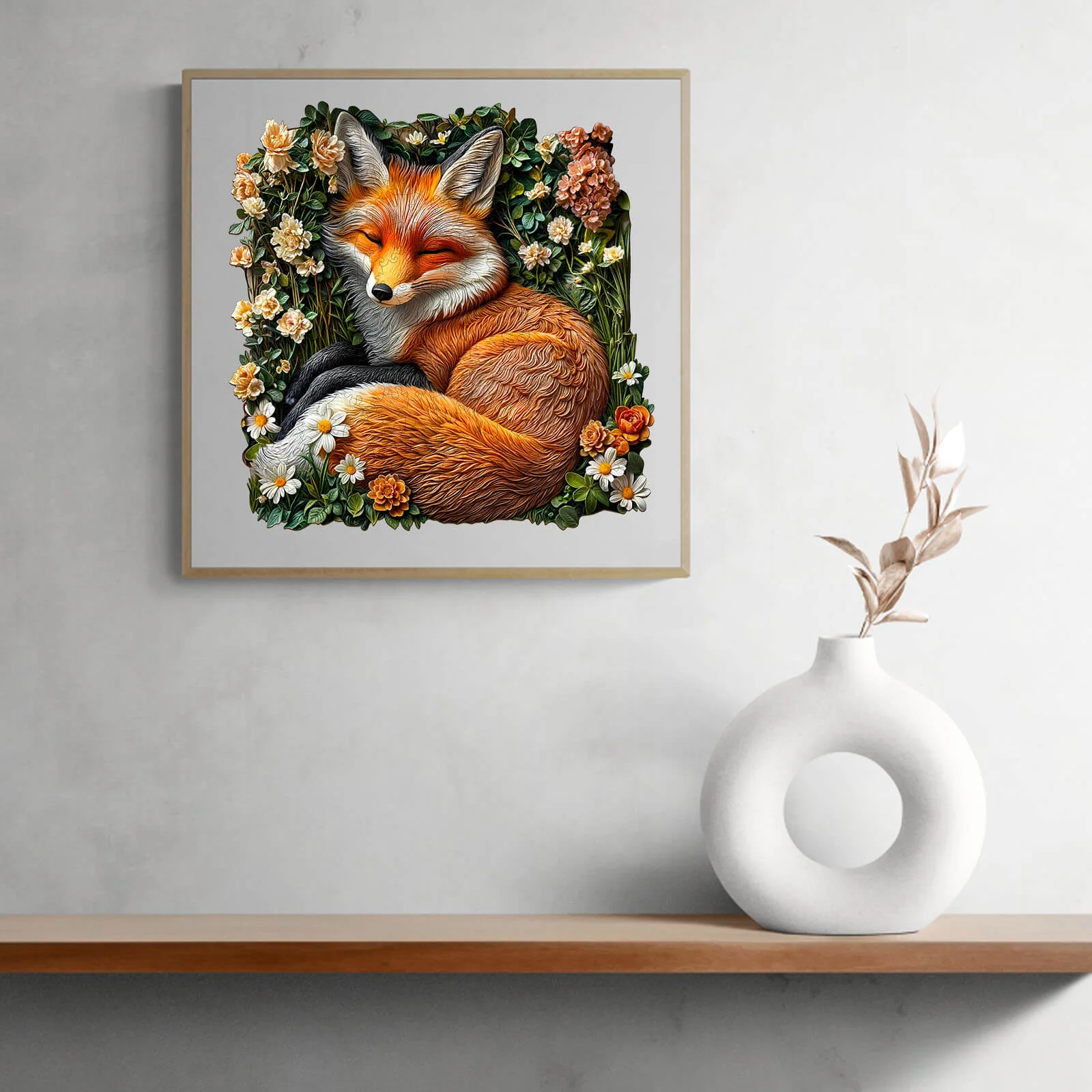 fox in grass Wooden Jigsaw Puzzle - Image 11