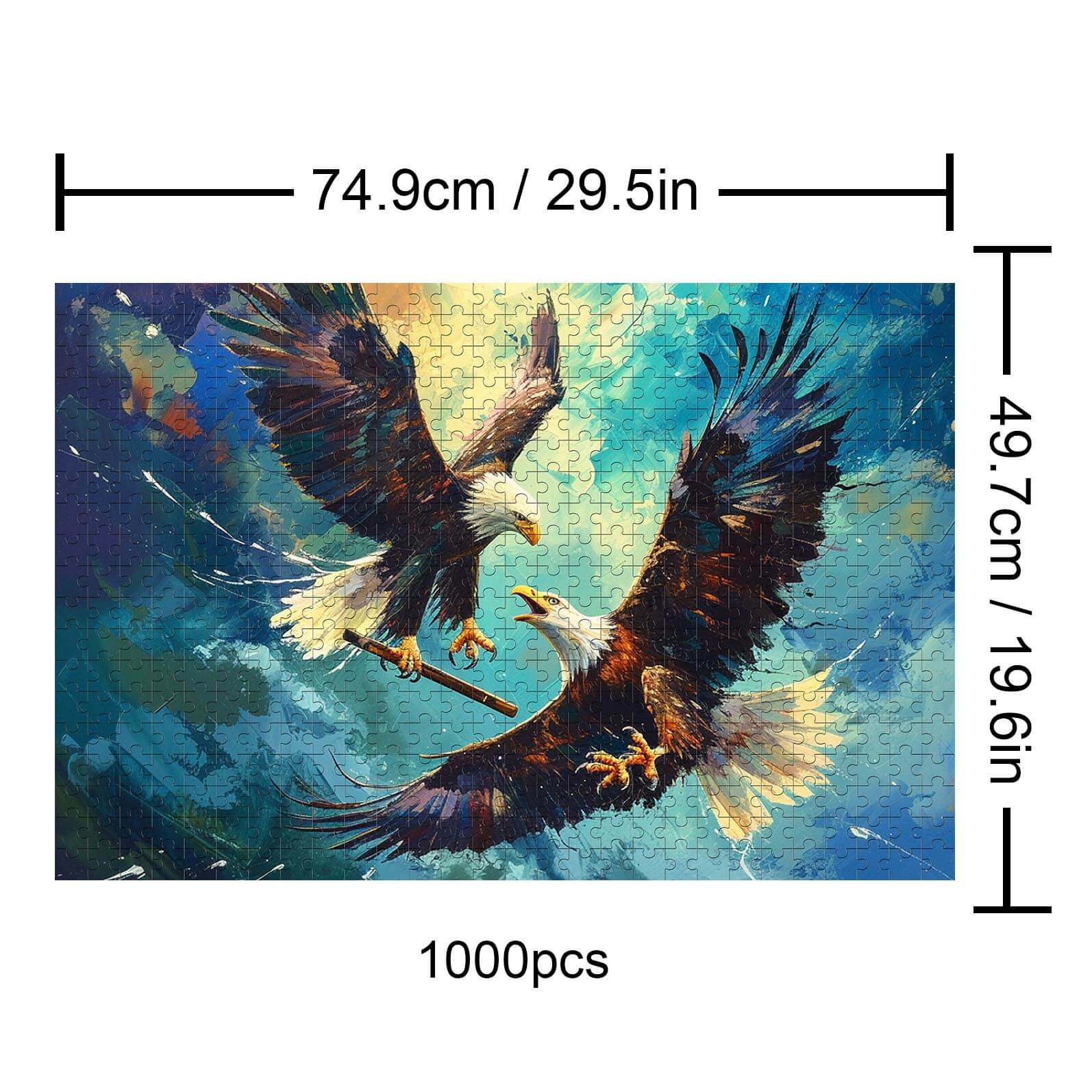 Freedom Eagle 500 / 1000 Piece Puzzle - Image 4