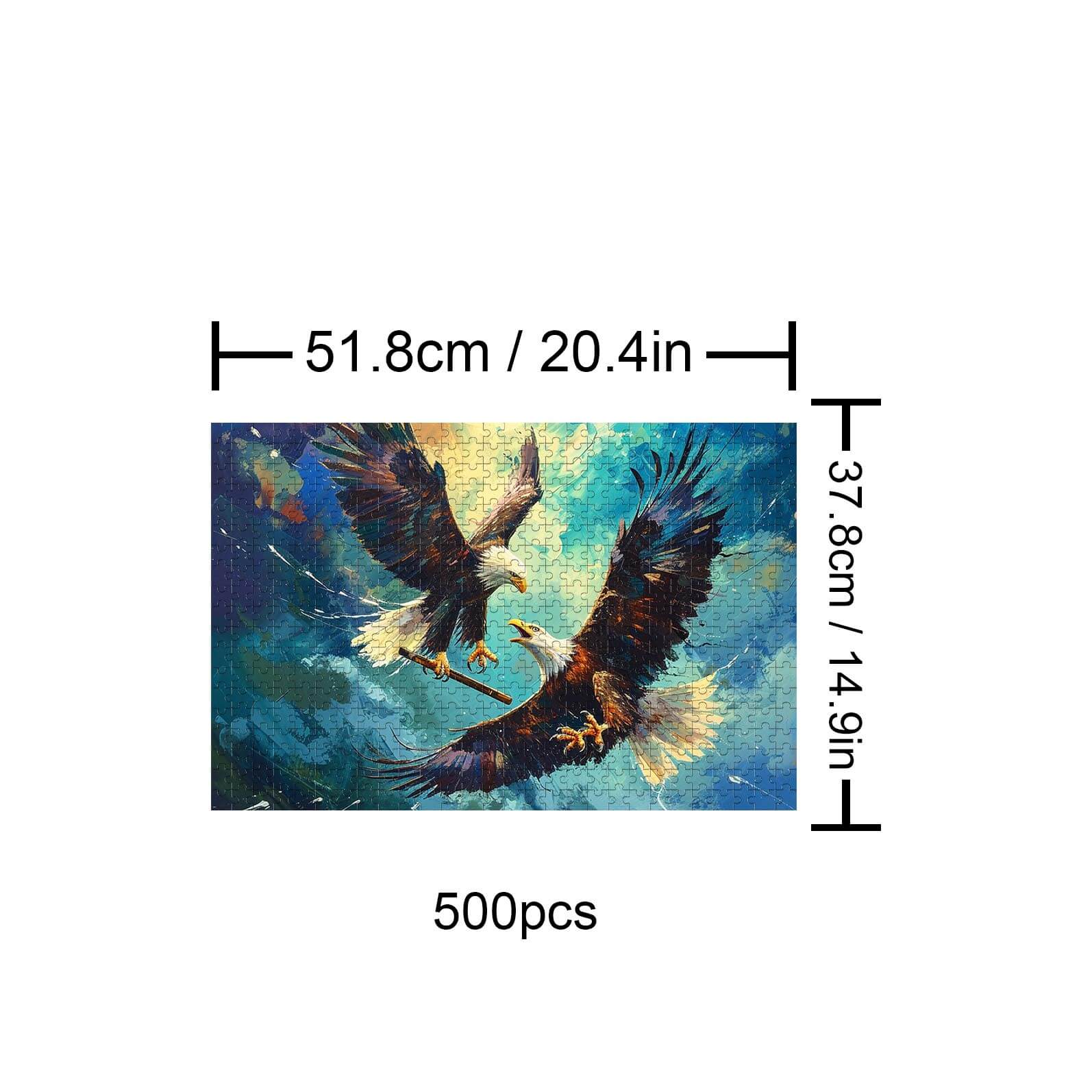 Freedom Eagle 500 / 1000 Piece Puzzle - Image 5