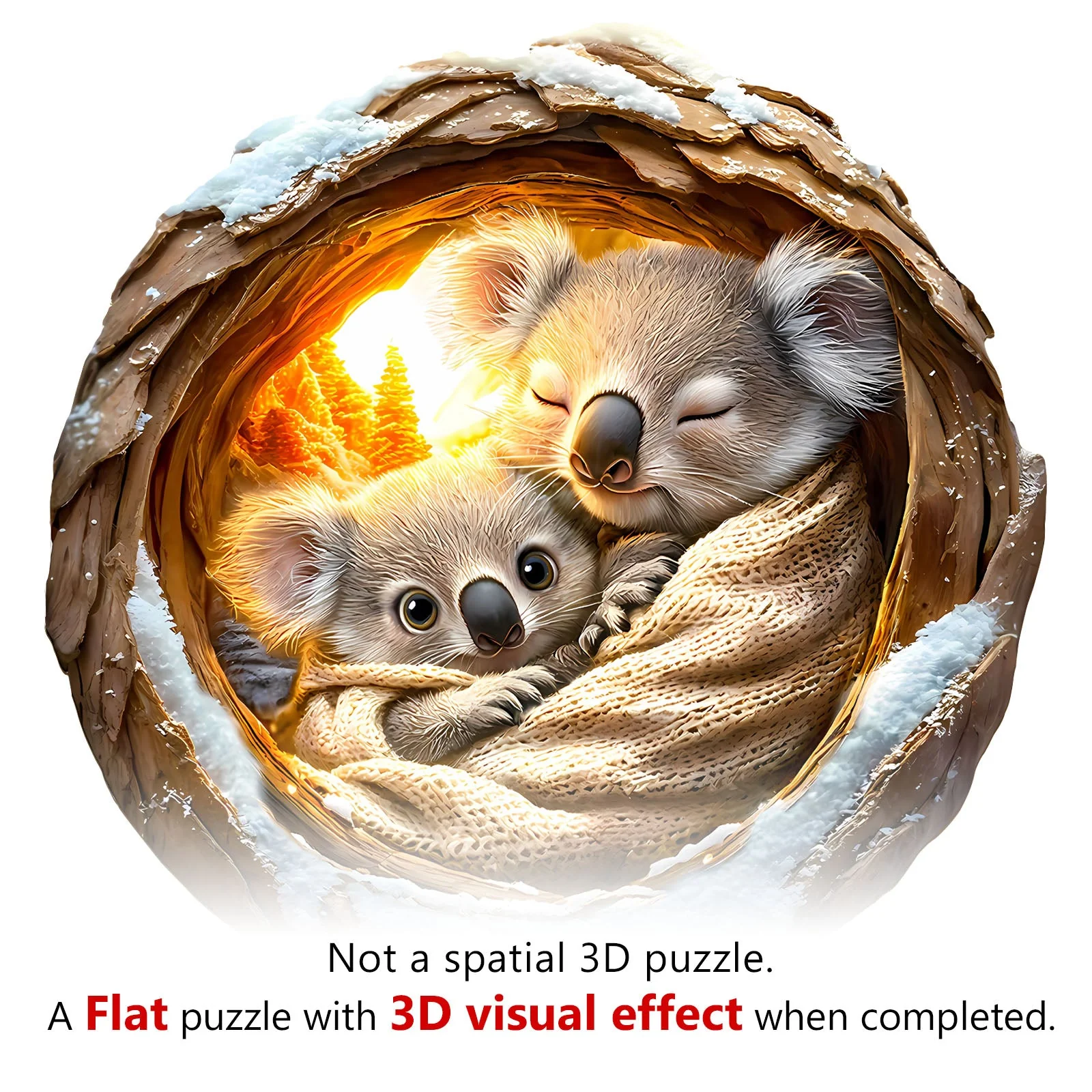 From Mom's arms Wooden Jigsaw Puzzle - Image 4