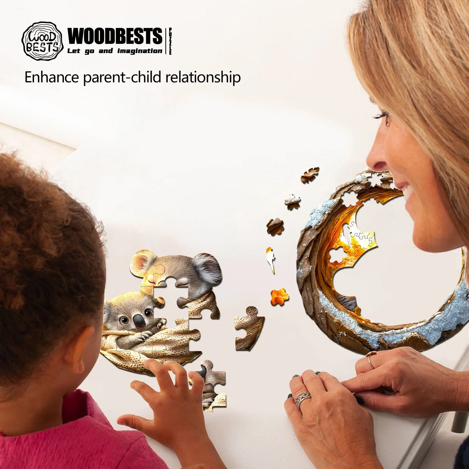 From Mom's arms Wooden Jigsaw Puzzle - Image 7