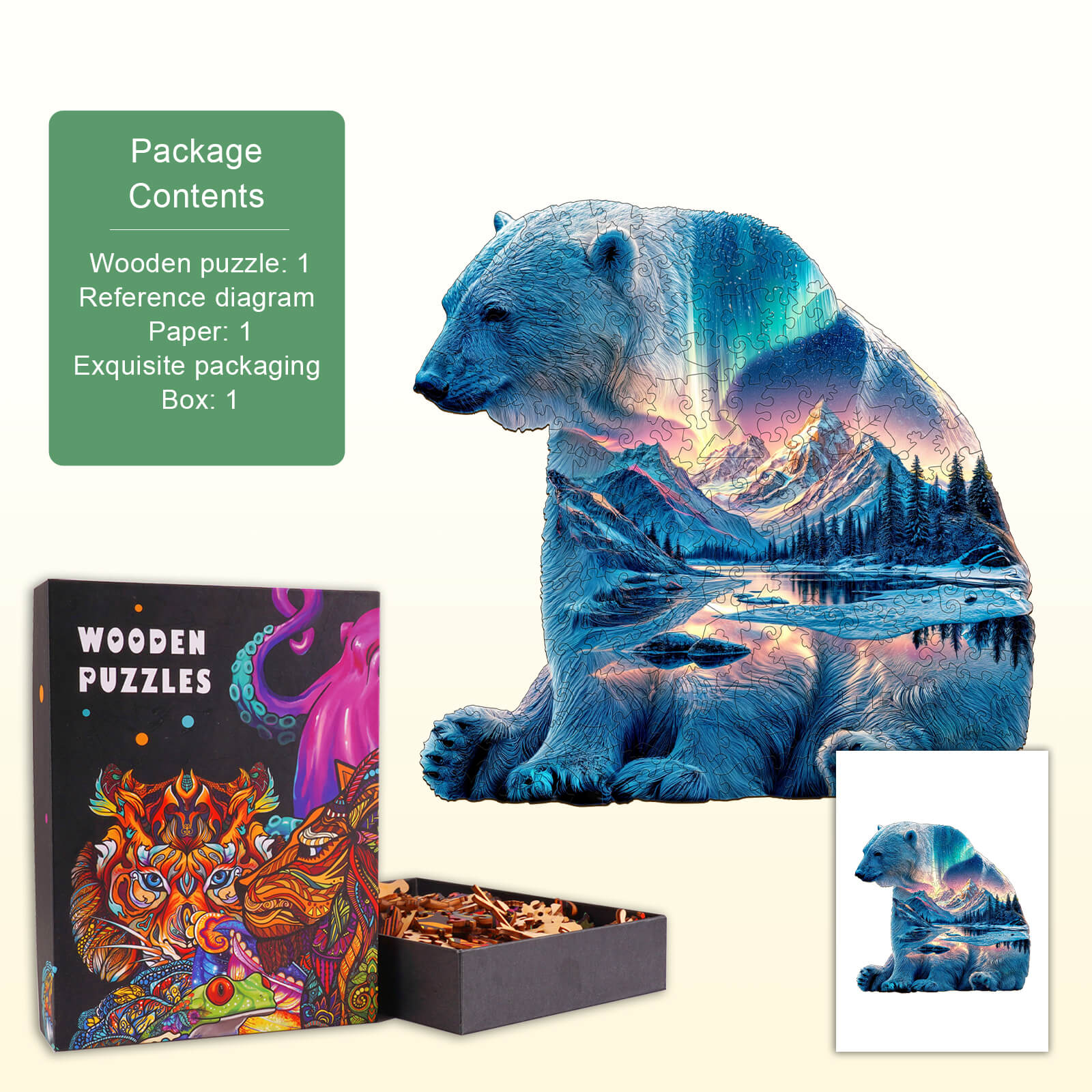 Frozen Dreams Wooden Jigsaw Puzzle - Image 5