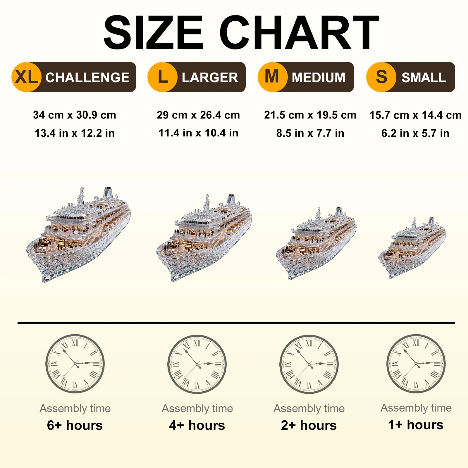 Glass Cruise Ship Wooden Jigsaw Puzzle - Image 6