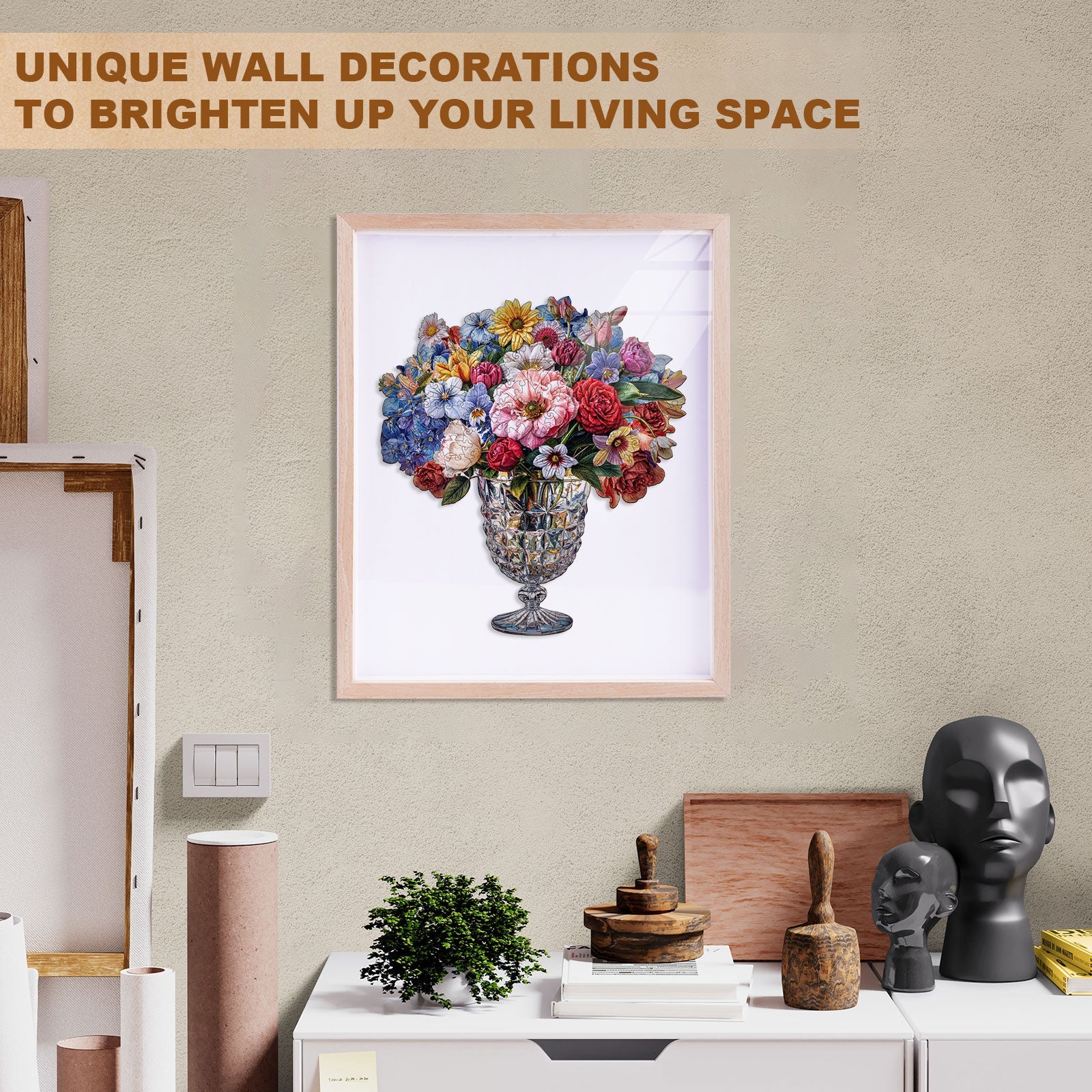 Goblet Bouquet Wooden Jigsaw Puzzle - Image 9