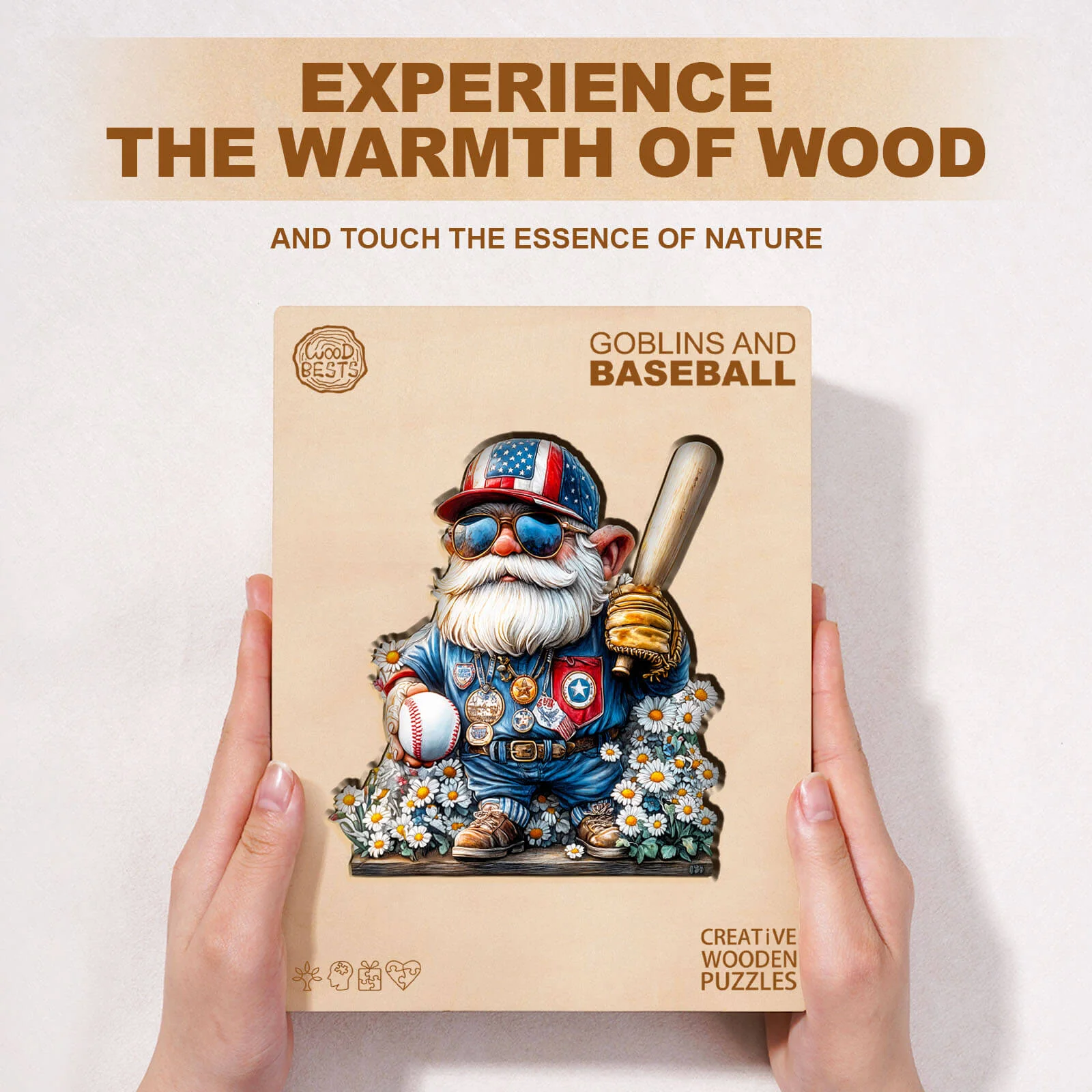 Goblin and Baseball Wooden Jigsaw Puzzle - Image 5