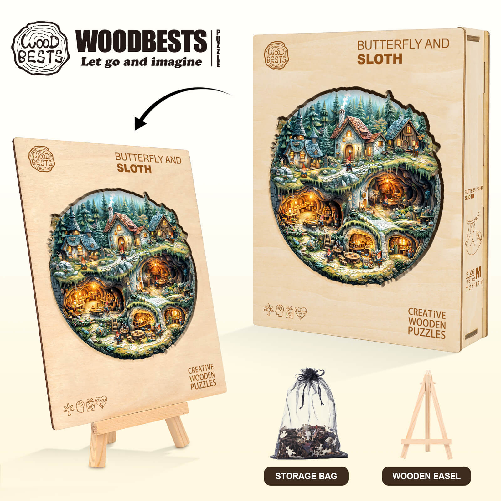 Goblin house Wooden Jigsaw Puzzle - Image 6