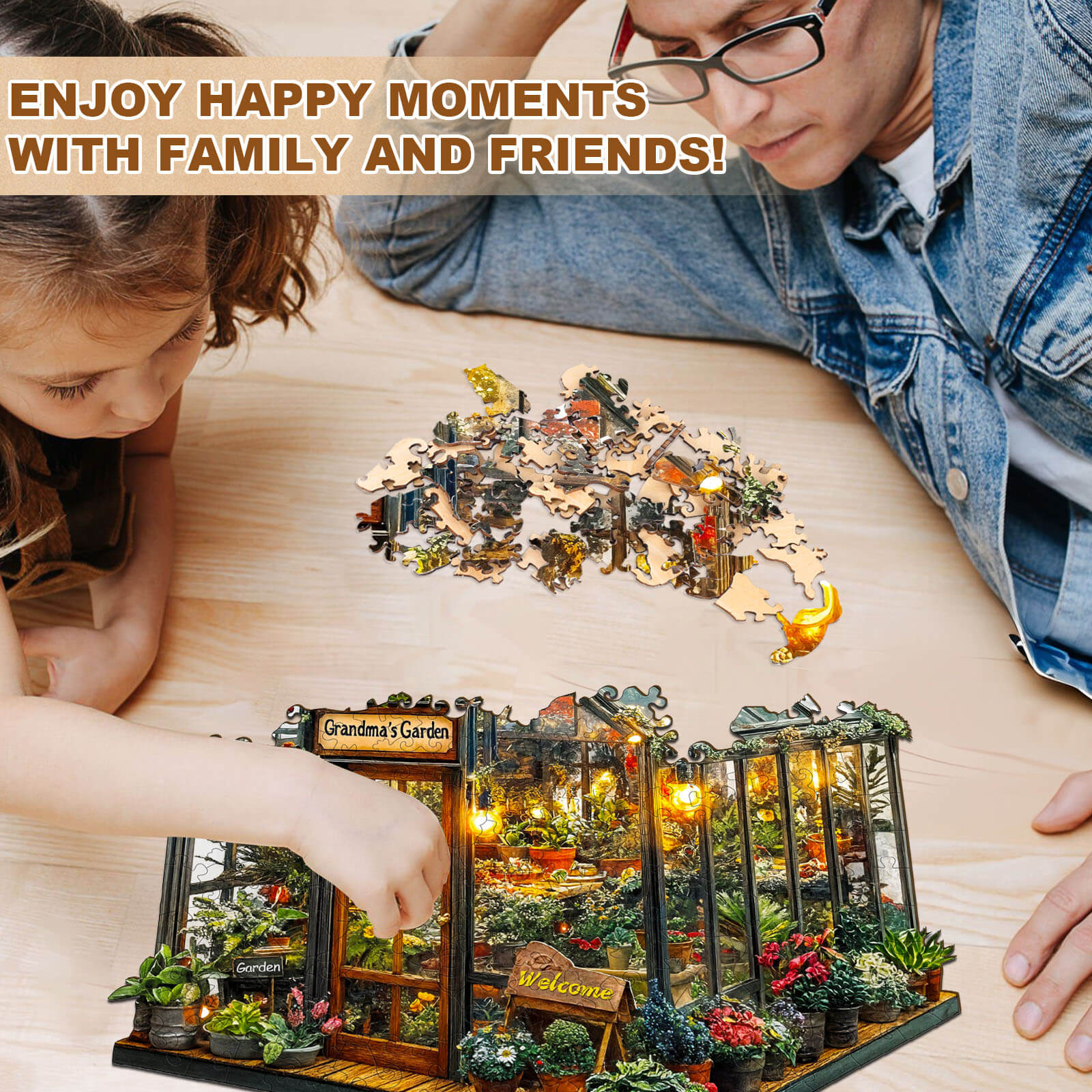 Grandma's Garden Wooden Jigsaw Puzzle - Image 10