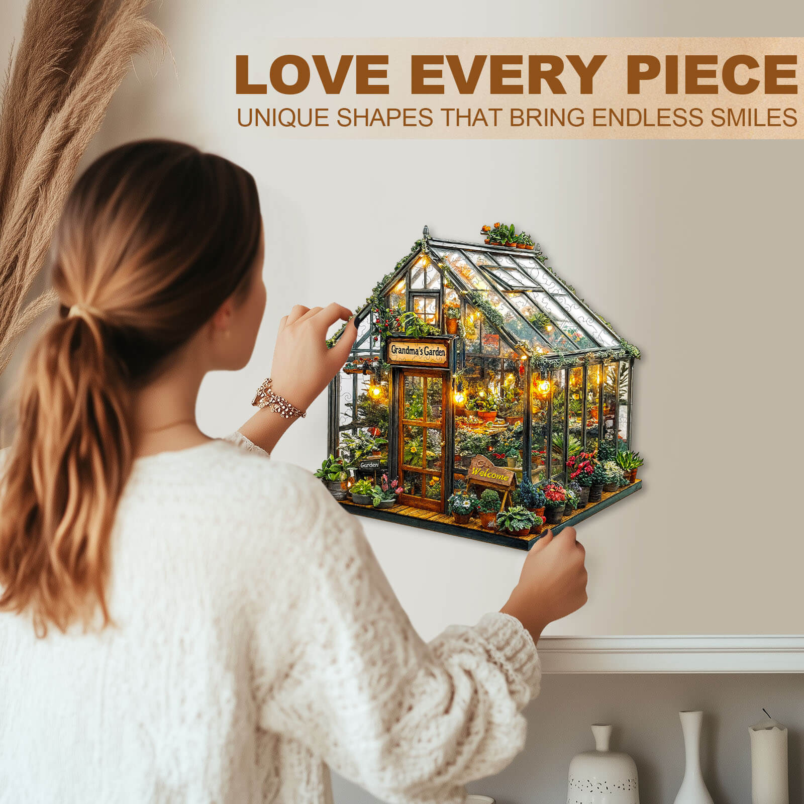 Grandma's Garden Wooden Jigsaw Puzzle - Image 11