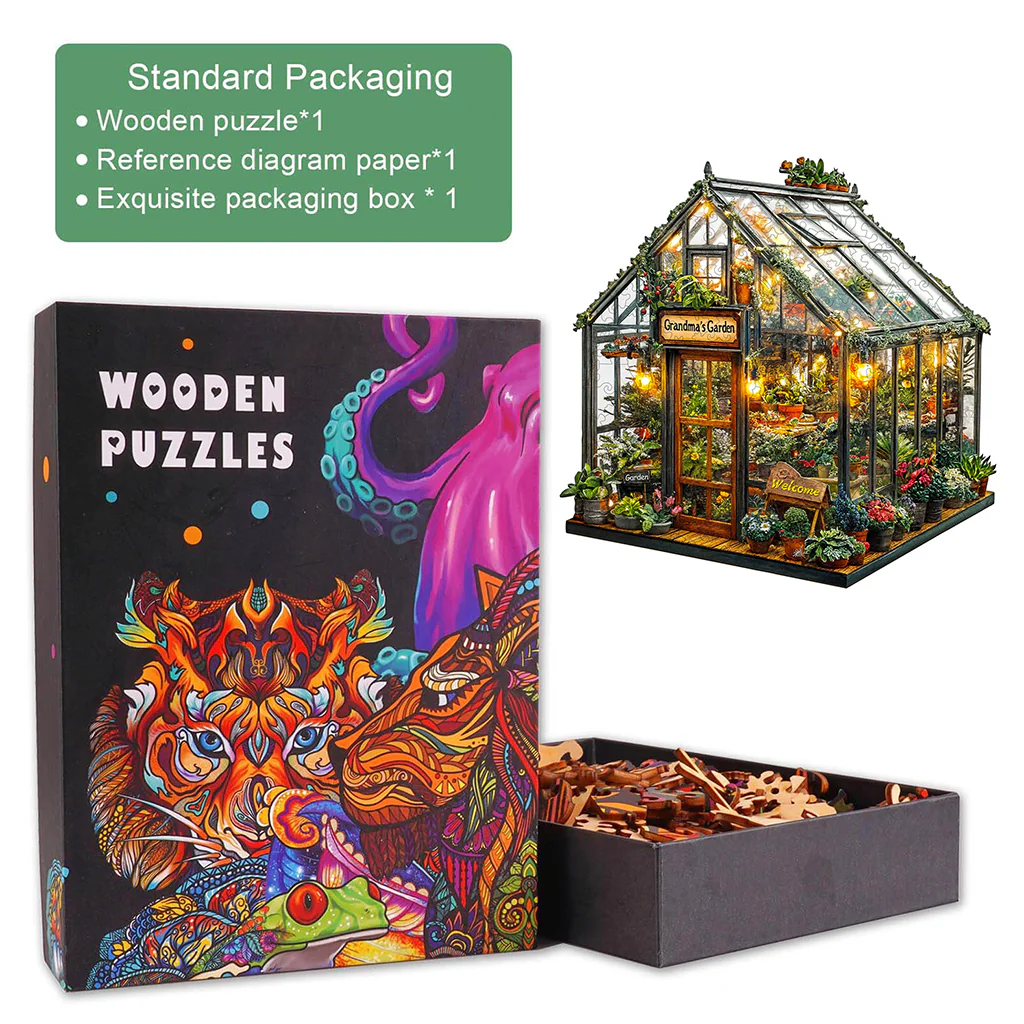 Grandma's Garden Wooden Jigsaw Puzzle - Image 6