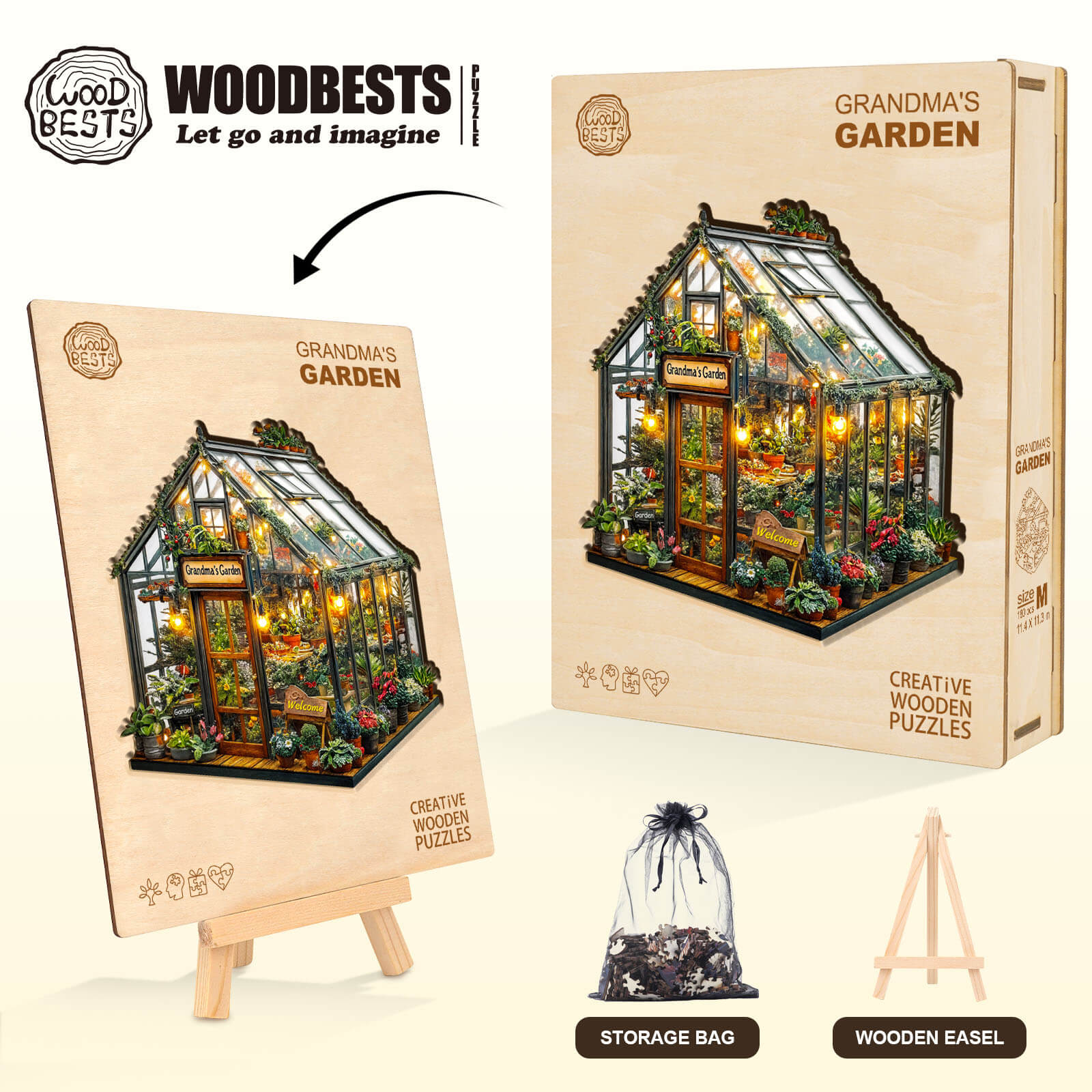 Grandma's Garden Wooden Jigsaw Puzzle - Image 7