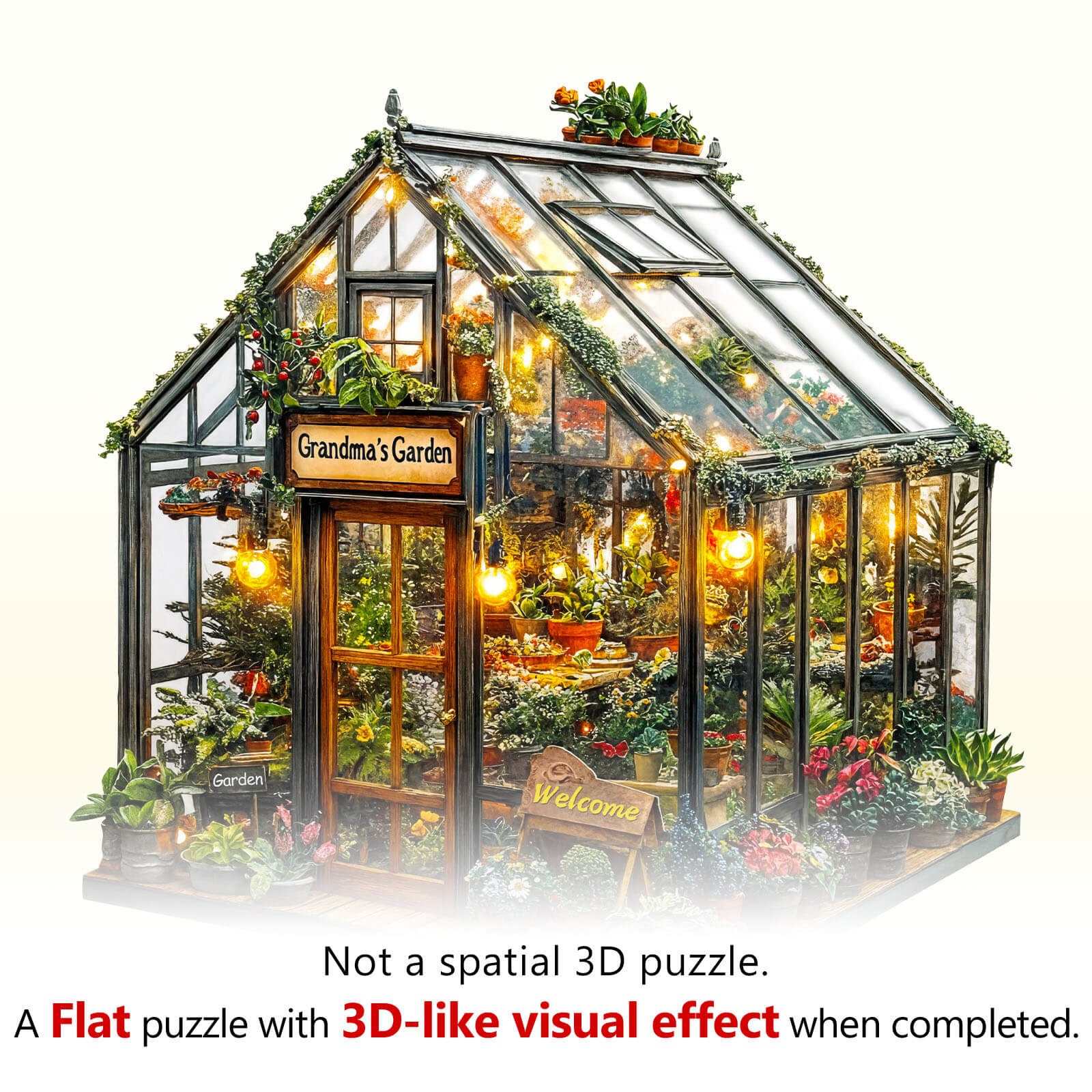 Grandma's Garden Wooden Jigsaw Puzzle - Image 9