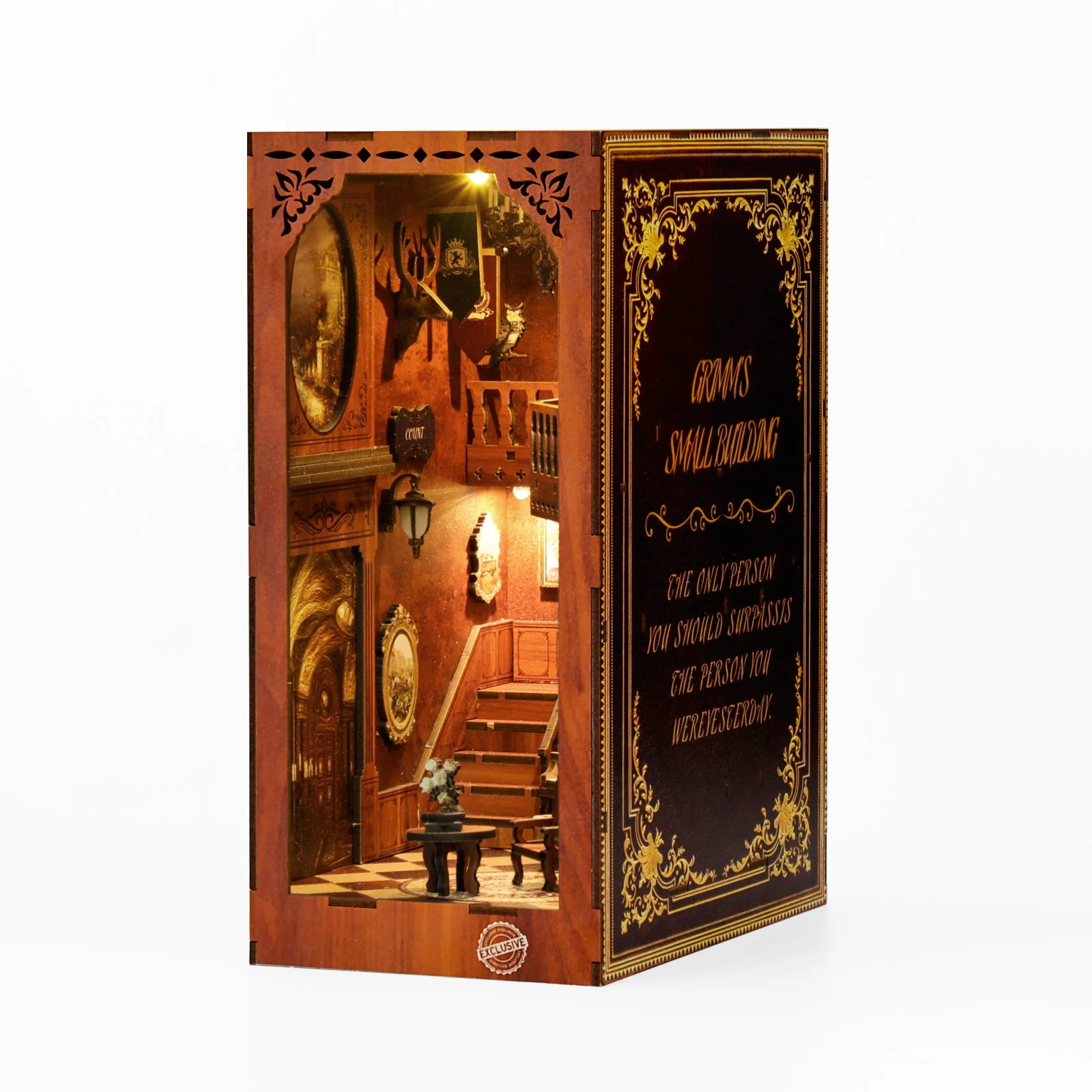Grimm's Small Building - DIY Book Nook Kit,3D Wooden Puzzle - Image 10