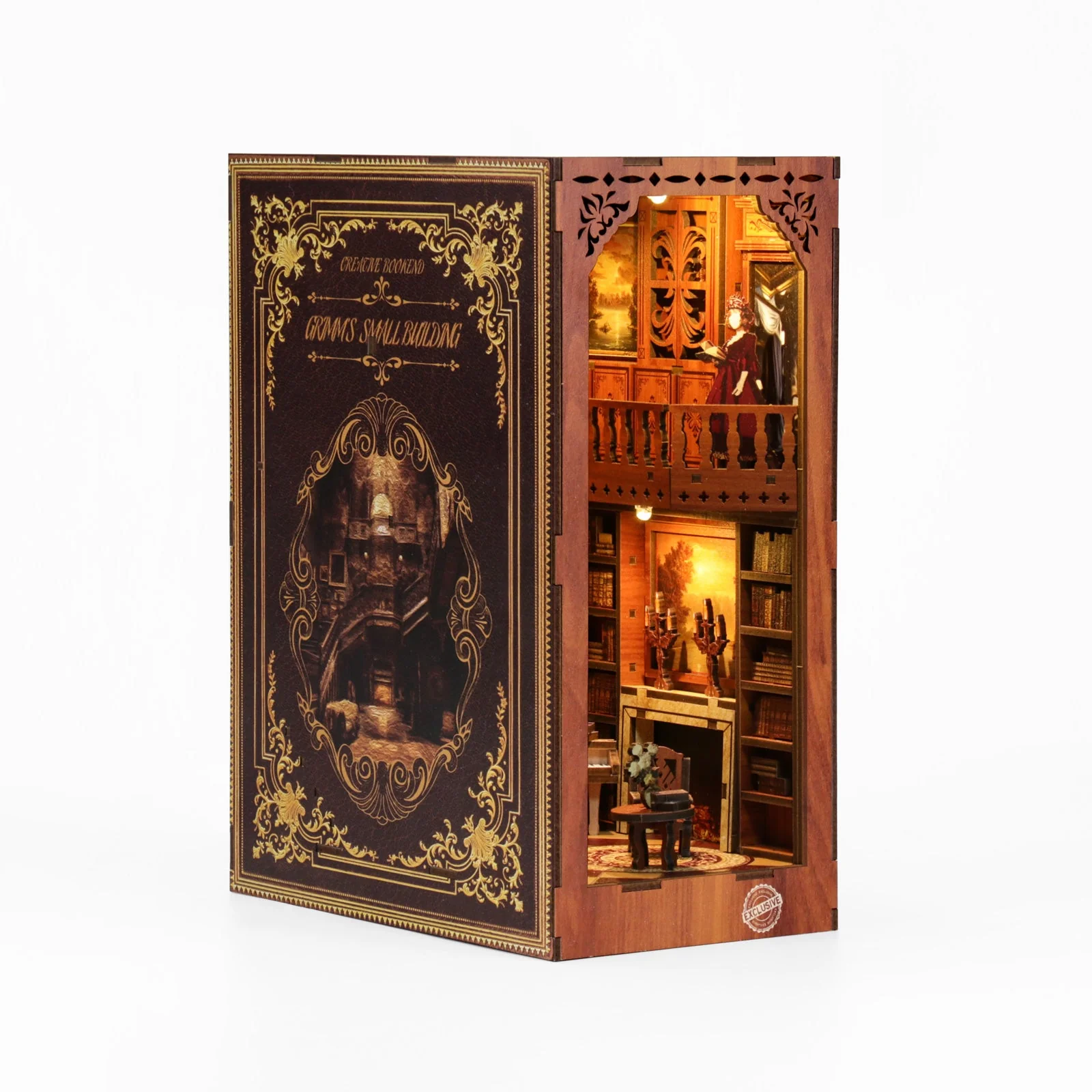 Grimm's Small Building - DIY Book Nook Kit,3D Wooden Puzzle - Image 6