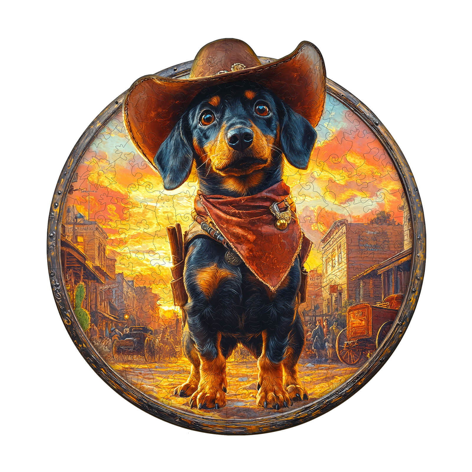 Guardian of the Town Wooden Jigsaw Puzzle - Image 3