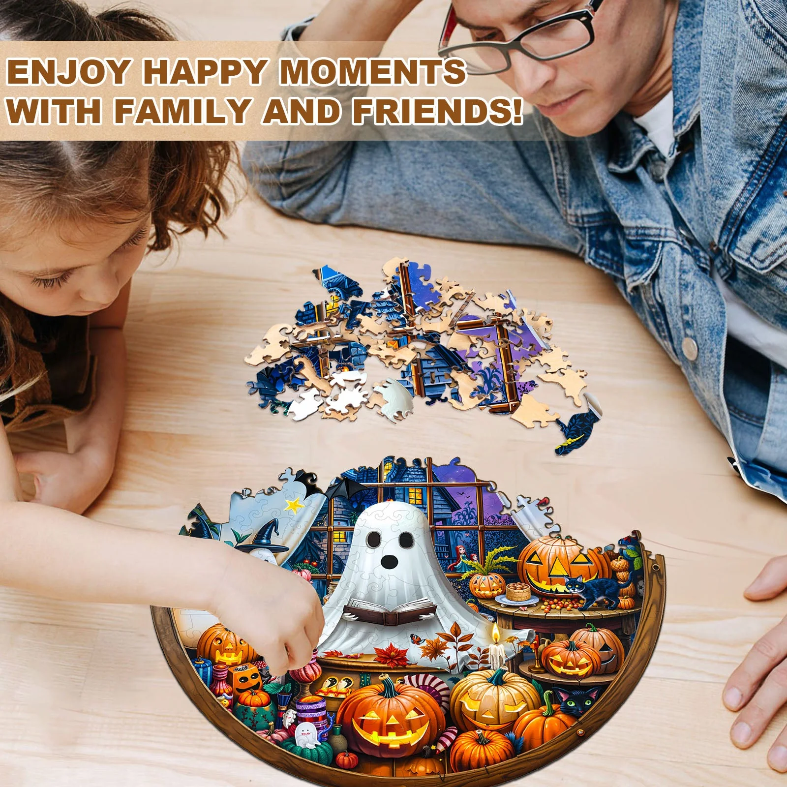 halloween party Wooden Jigsaw Puzzle - Image 12
