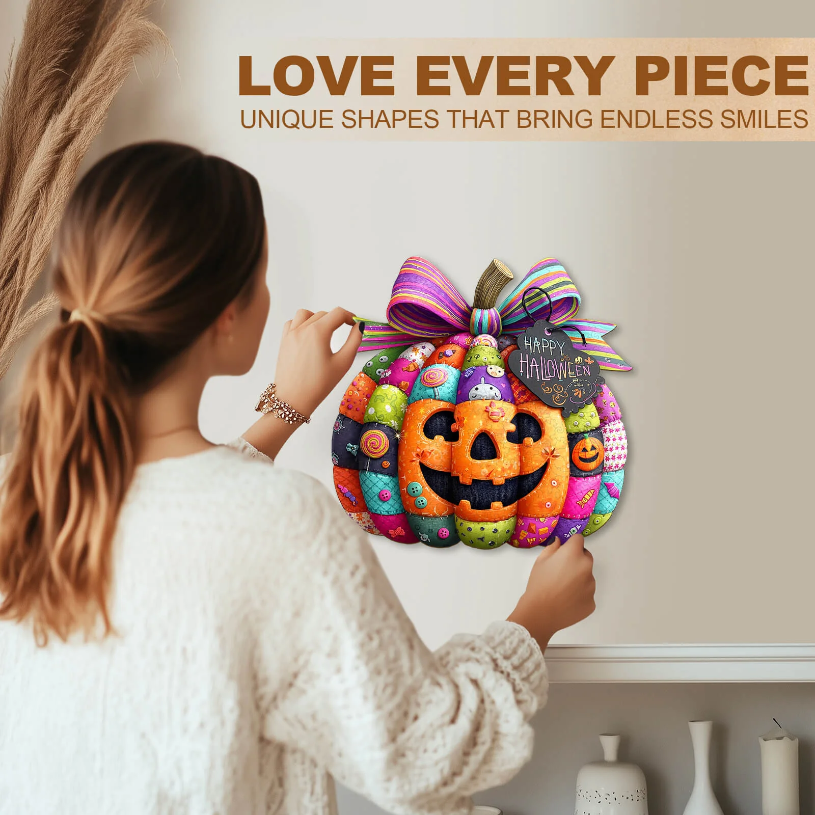 Halloween Pumpkin Gift Pack Wooden Jigsaw Puzzle - Image 10