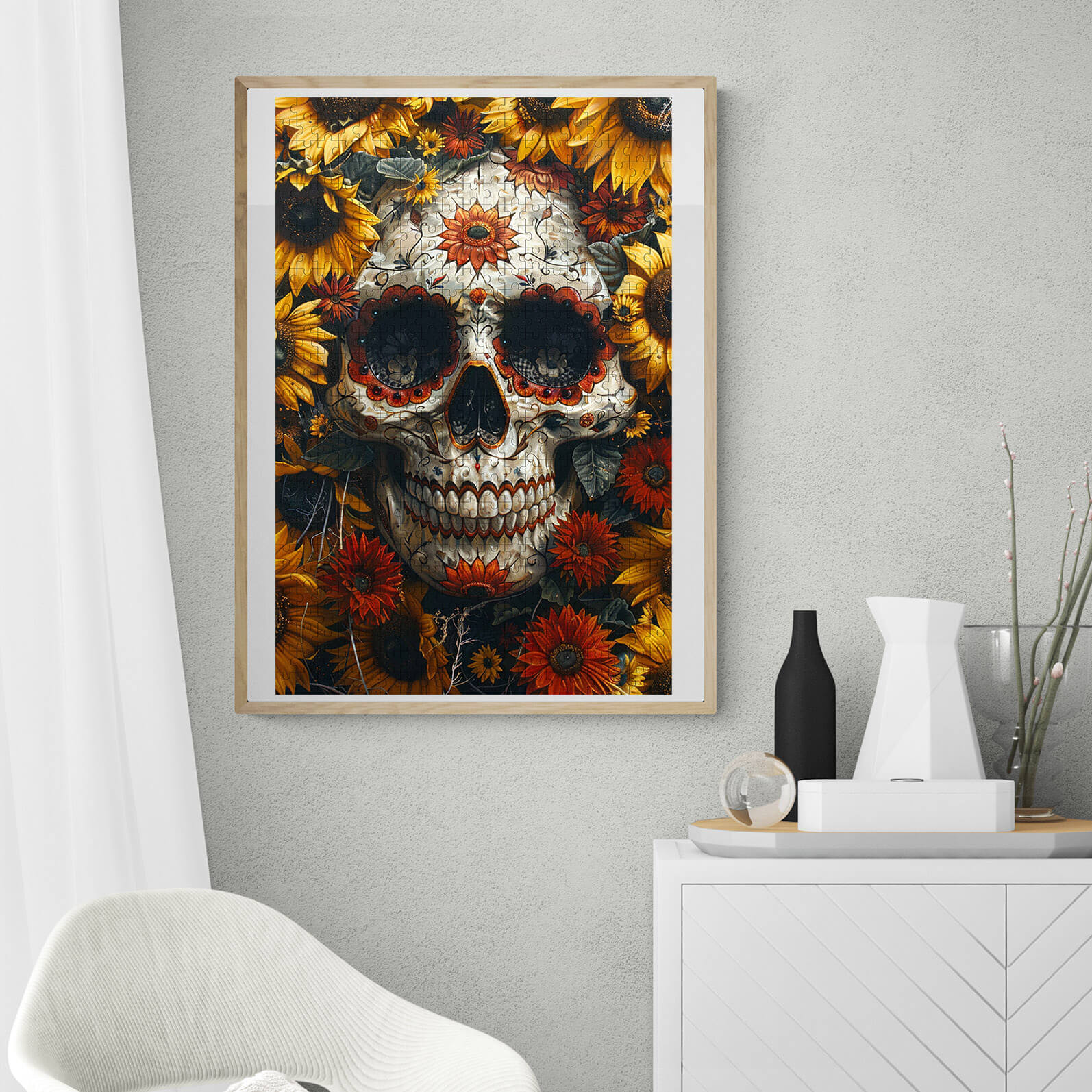 Halloween Skull 500 / 1000 Piece Puzzle - Image 6