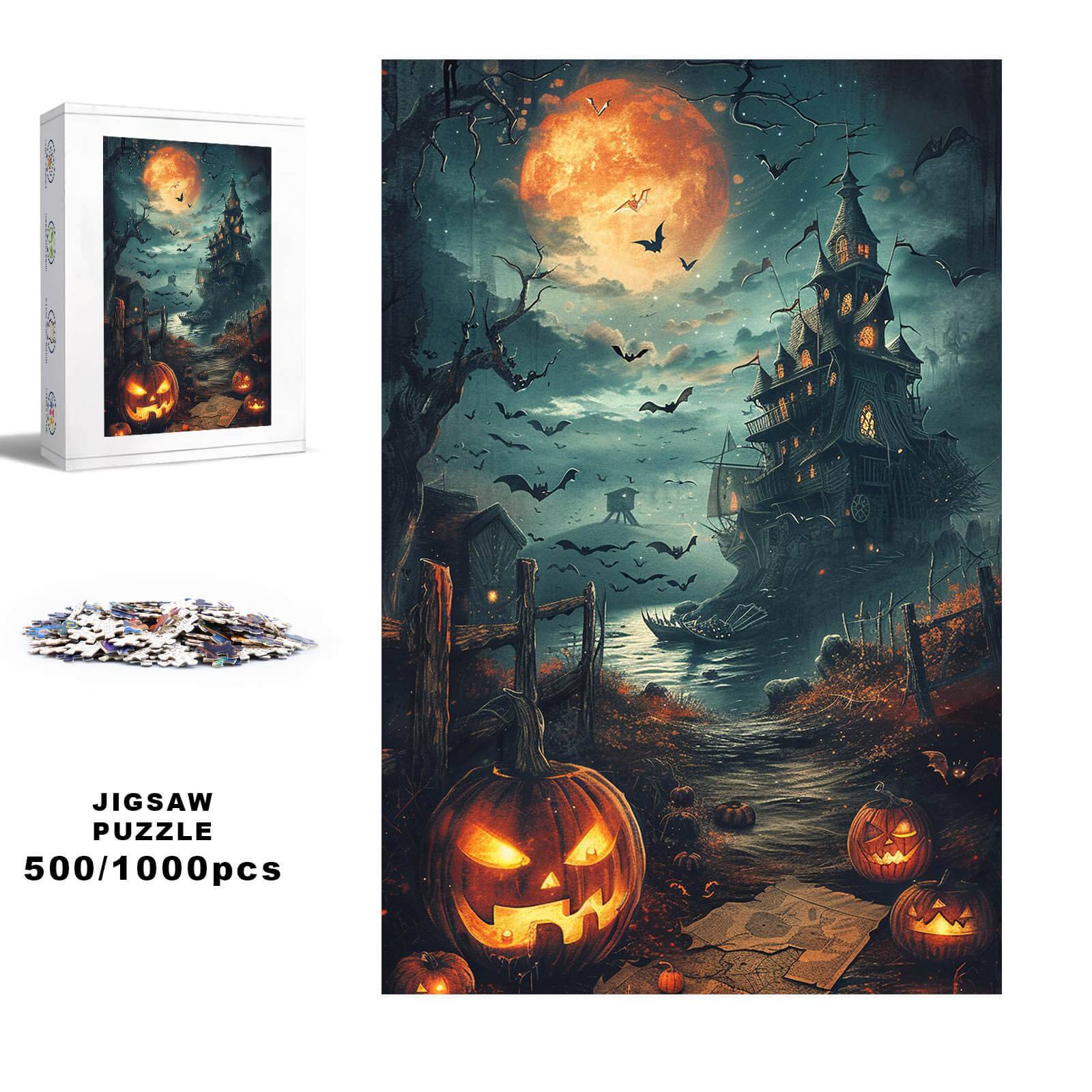 Halloween Treasure Hunt 500 / 1000 Piece Puzzle - Image 2