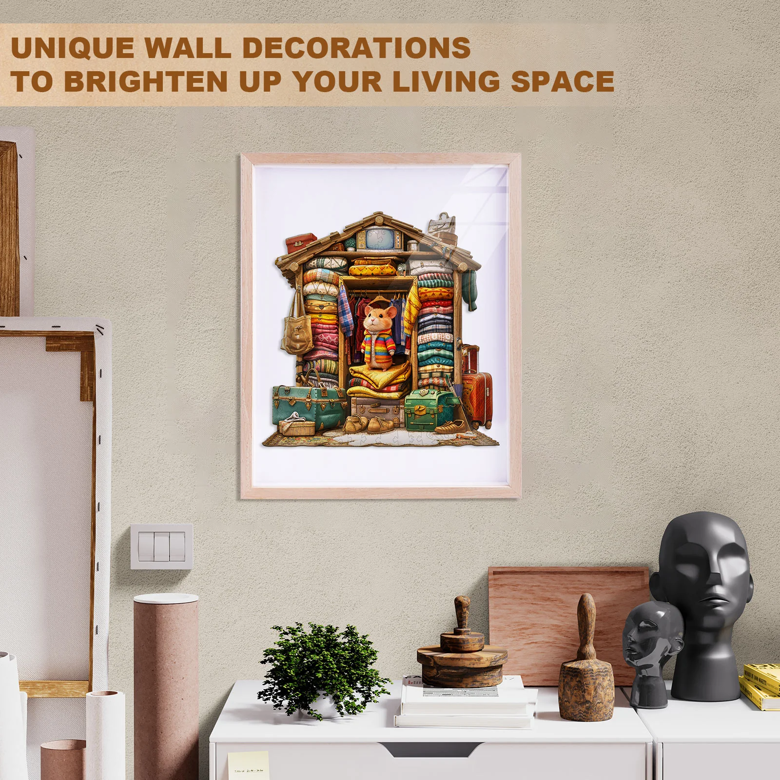 Hamster Wardrobe Wooden Jigsaw Puzzle - Image 9