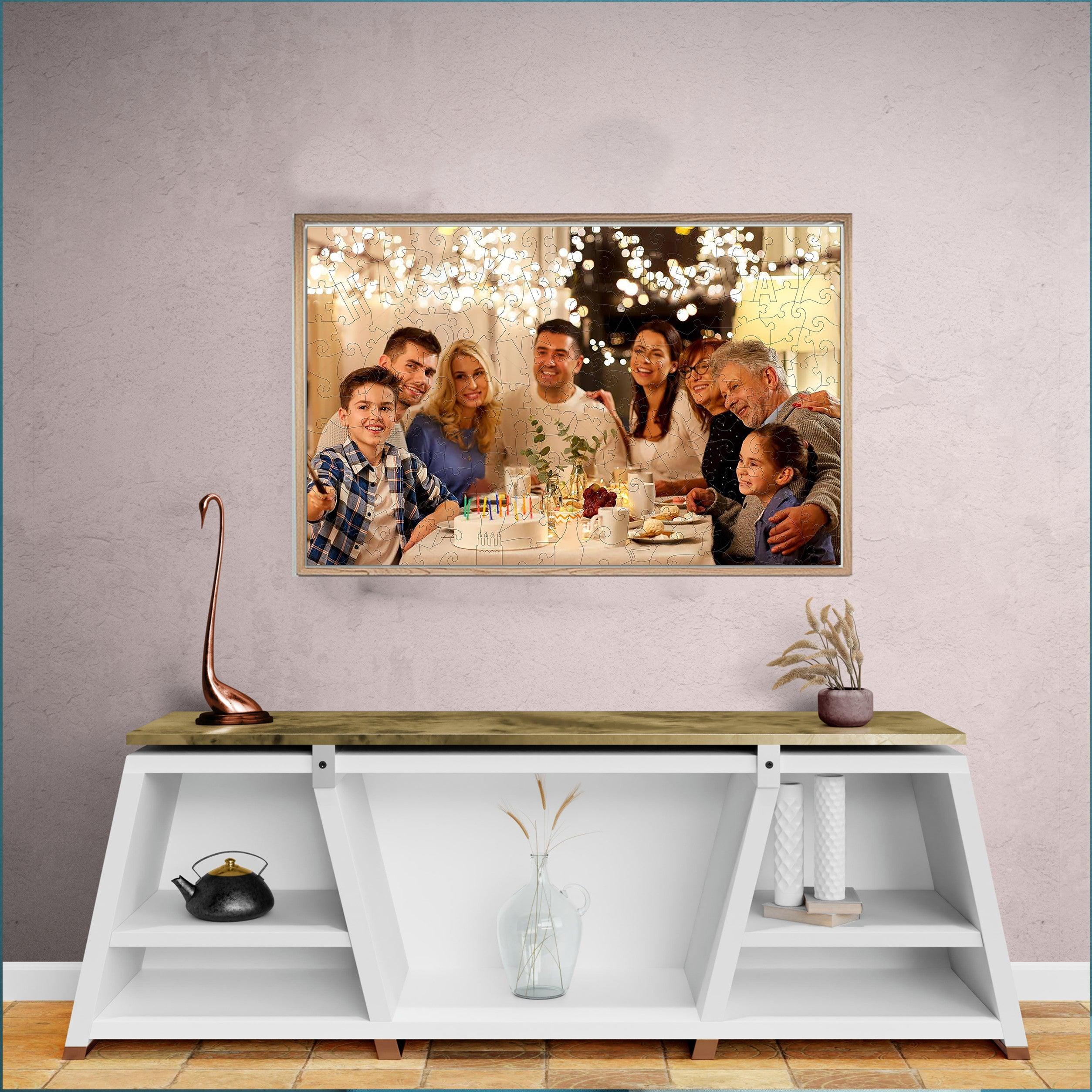 Personalized Photo Wooden Puzzle - Birthday Theme - Image 8