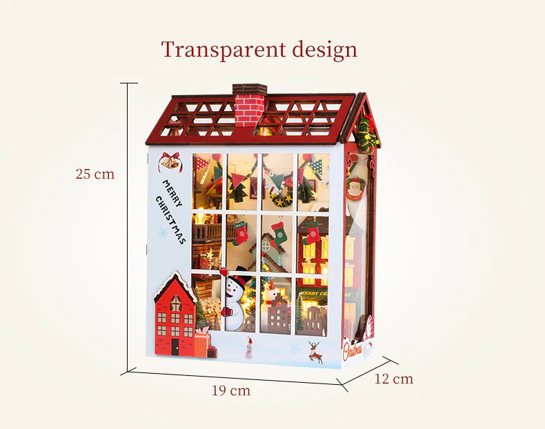 Merry Christmas - DIY Book Nook Kit,3D Wooden Puzzle - Image 6