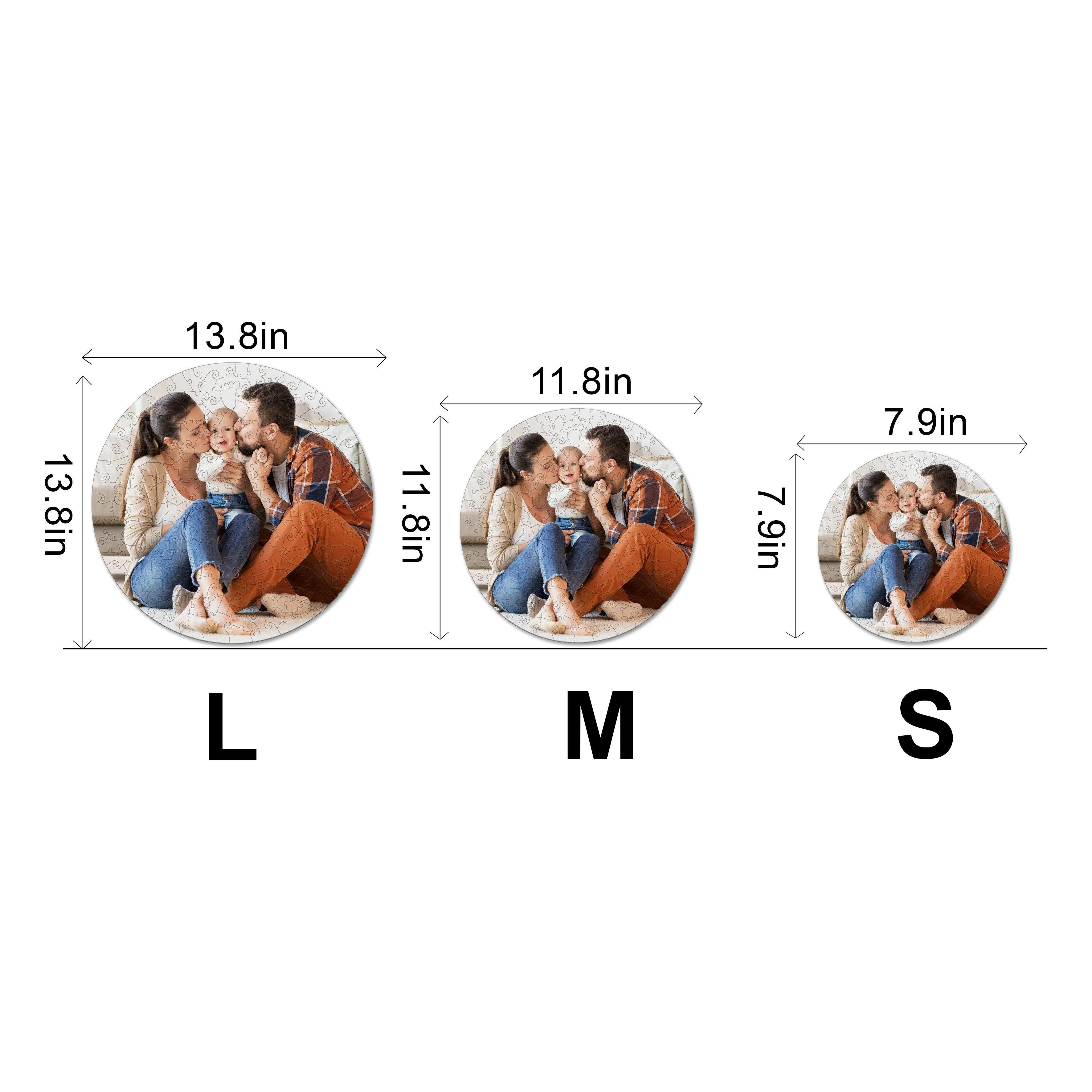 Personalized Photo Happy Family Wooden Puzzles - Image 3