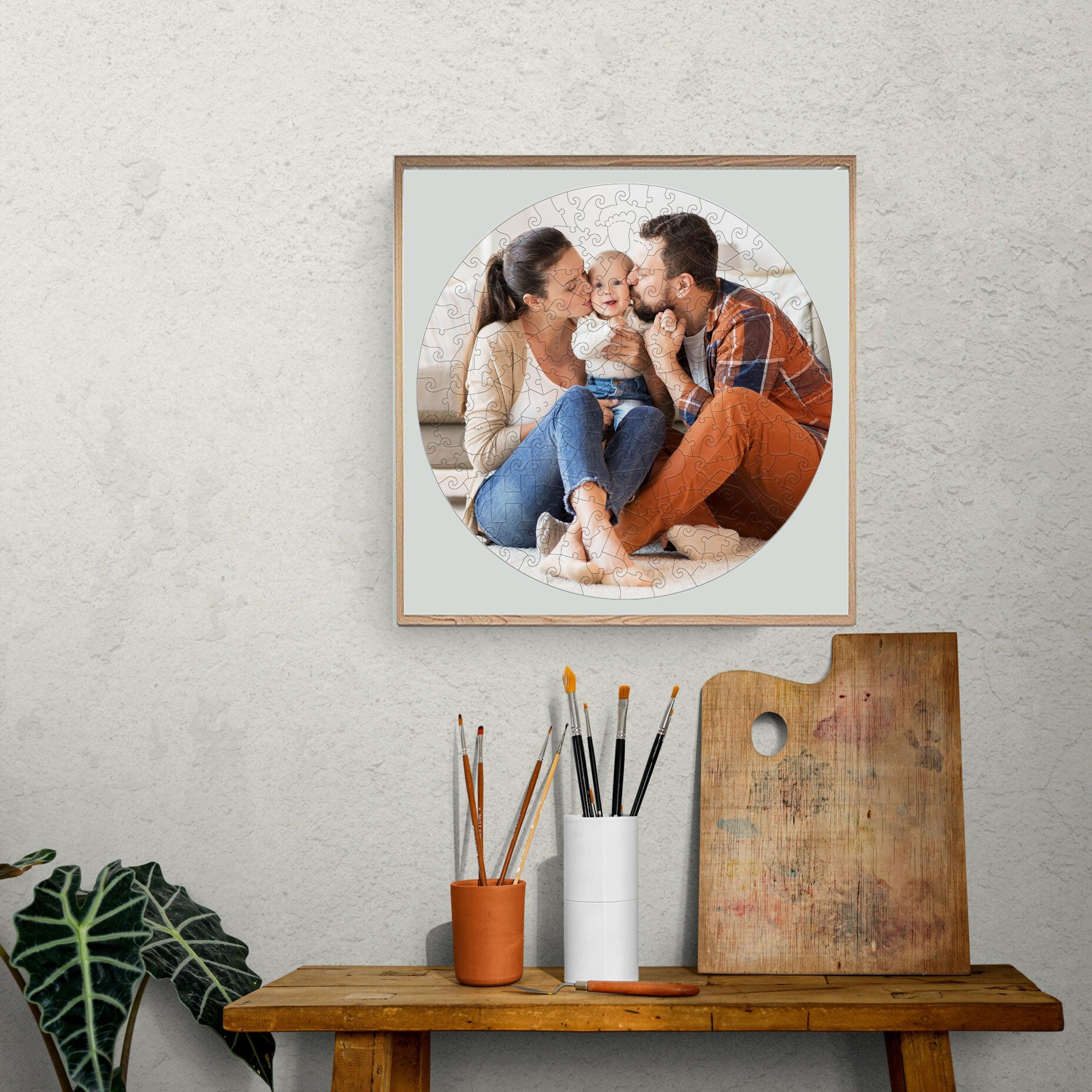 Personalized Photo Happy Family Wooden Puzzles - Image 7