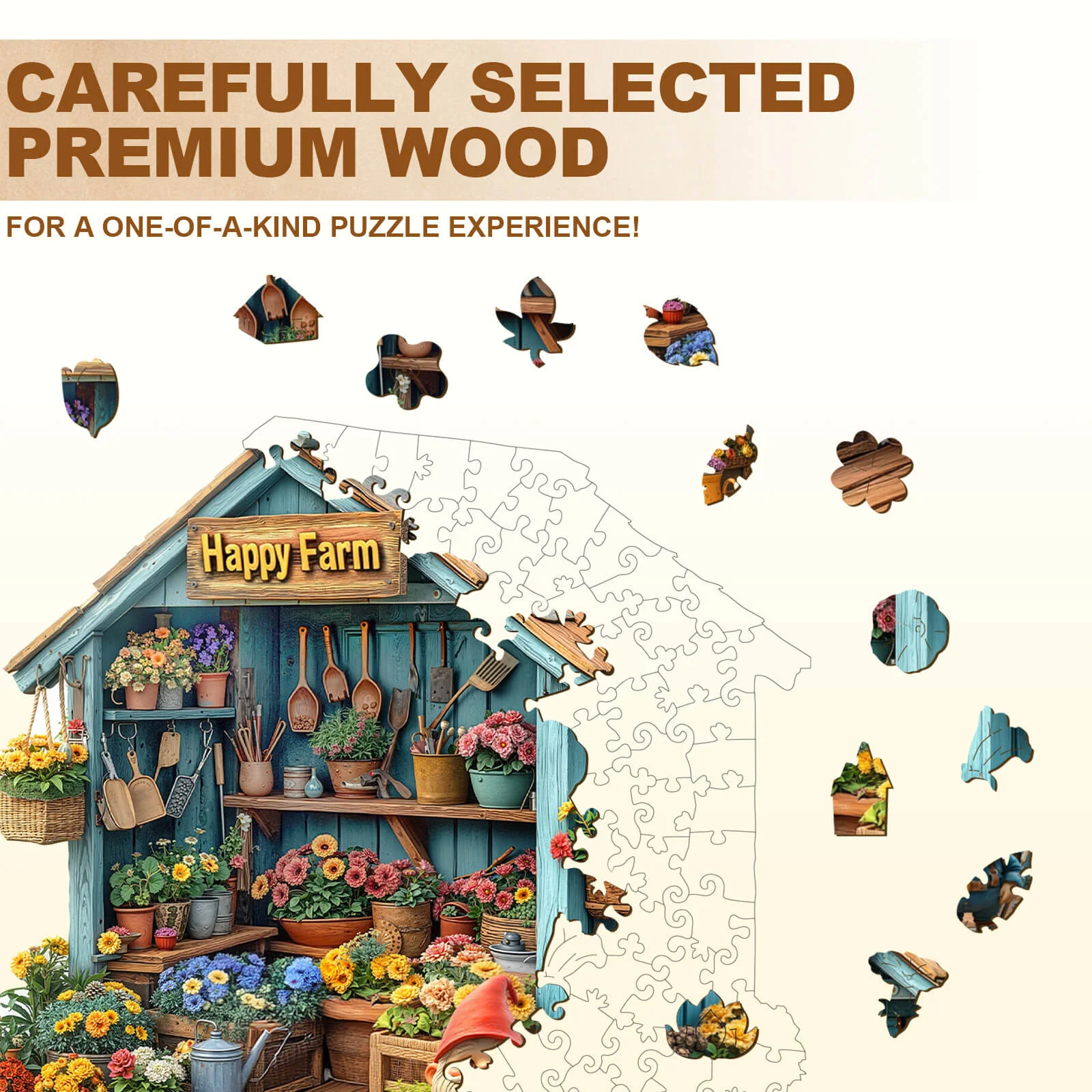 Happy Farm Wooden Jigsaw Puzzle - Image 3