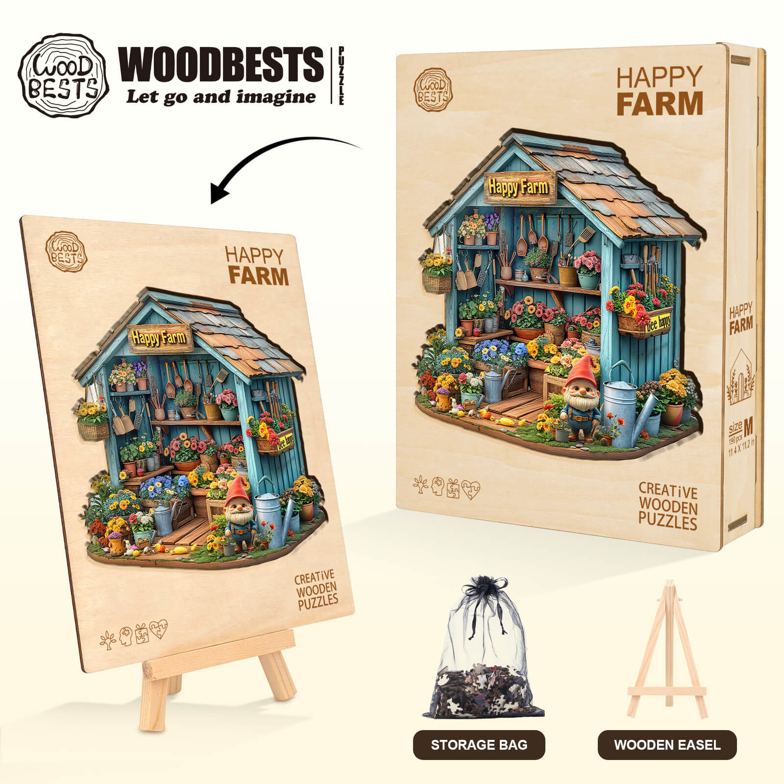 Happy Farm Wooden Jigsaw Puzzle - Image 7