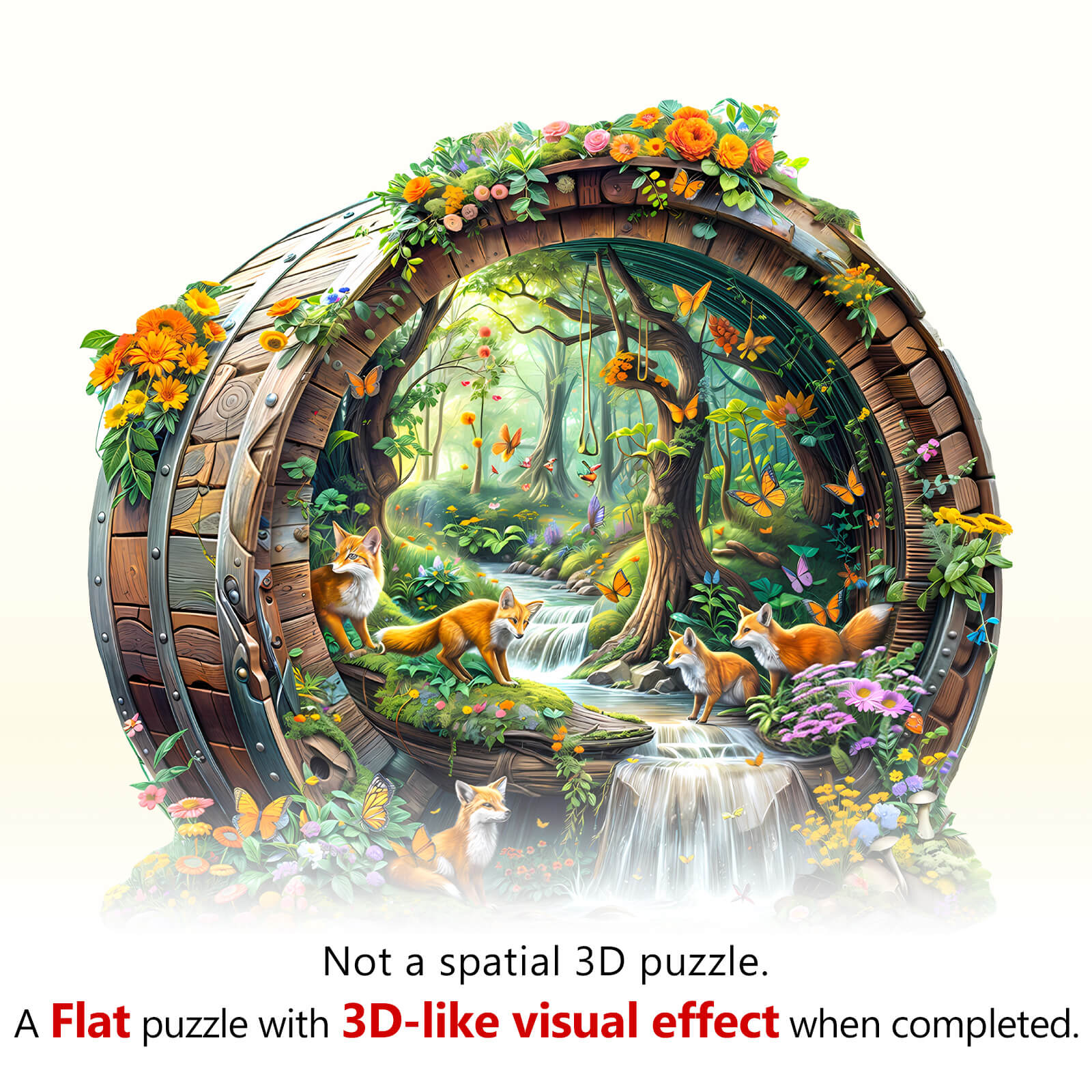 Happy foxes-1 Wooden Jigsaw Puzzle - Image 9