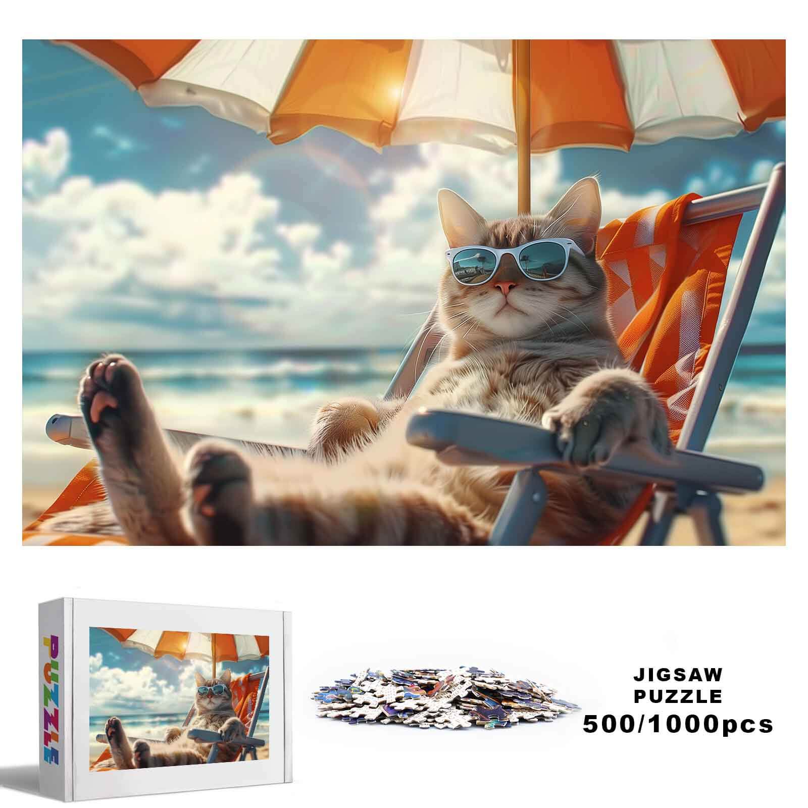 Holiday Cat 500 / 1000 Piece Puzzle - Image 2