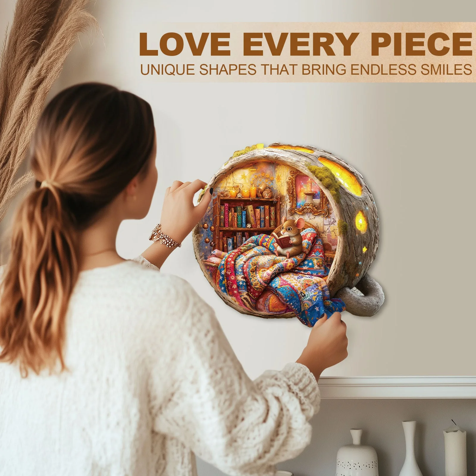House of Mice Wooden Jigsaw Puzzle - Image 12
