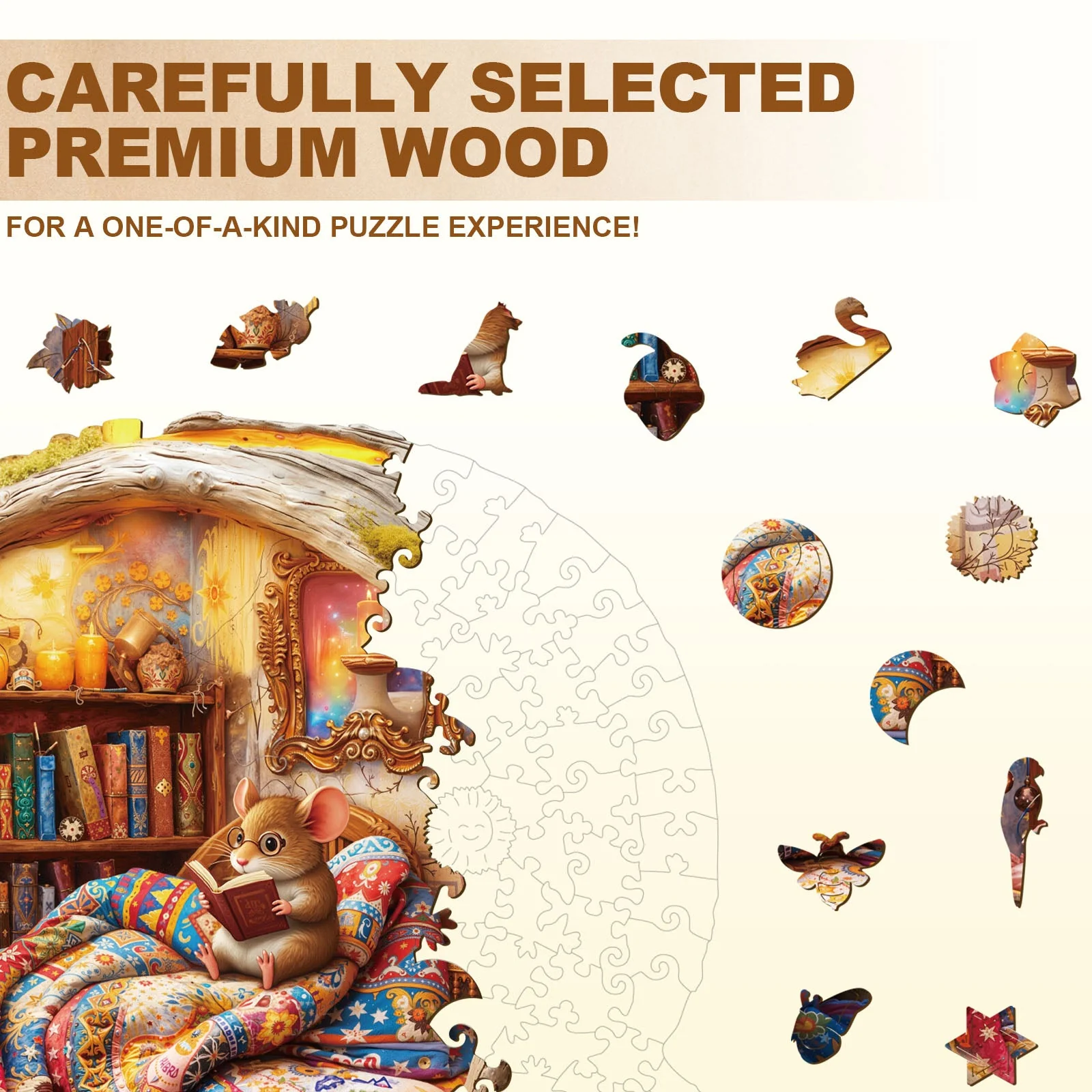 House of Mice Wooden Jigsaw Puzzle - Image 2