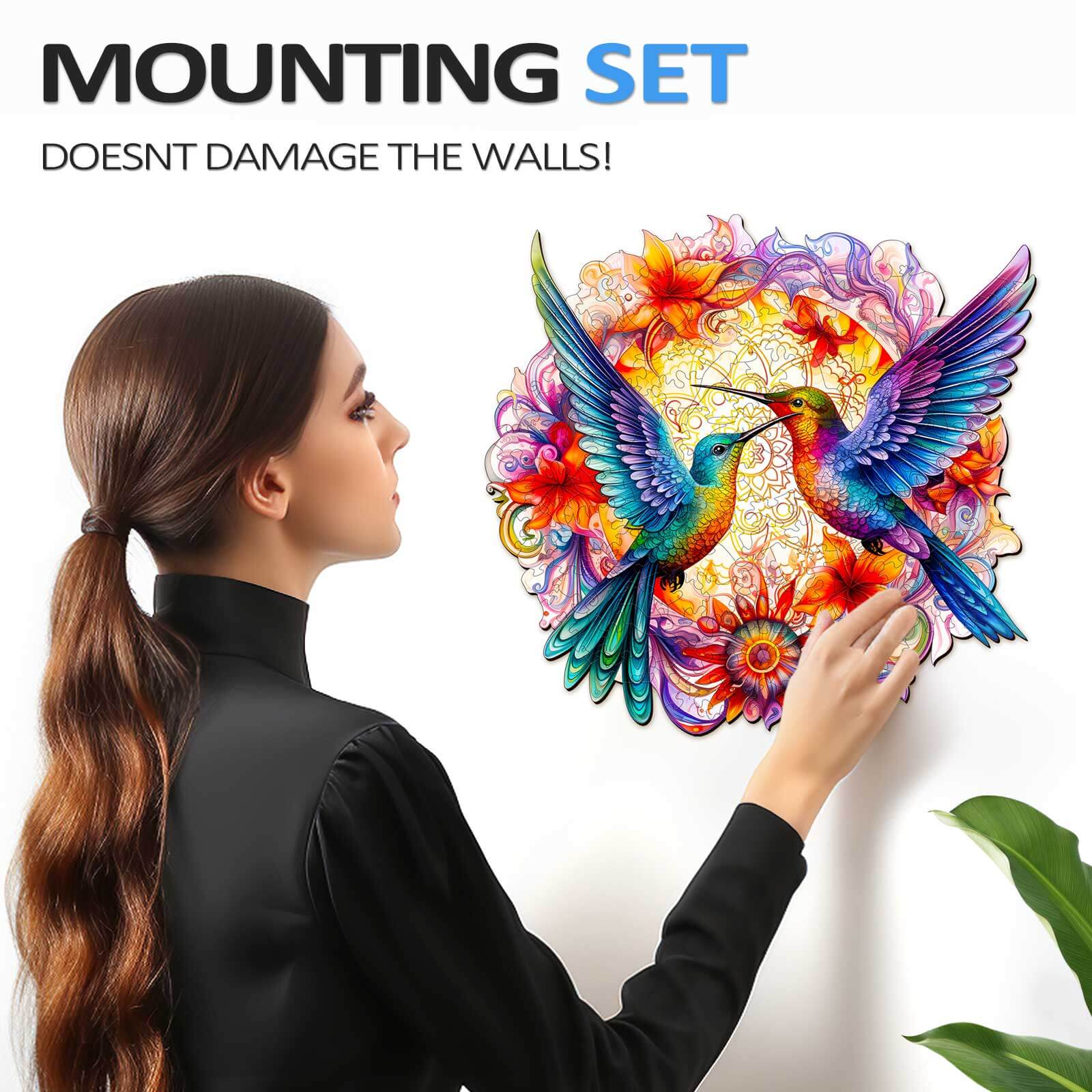 Hummingbirds-2 Wooden Jigsaw Puzzle - Image 9