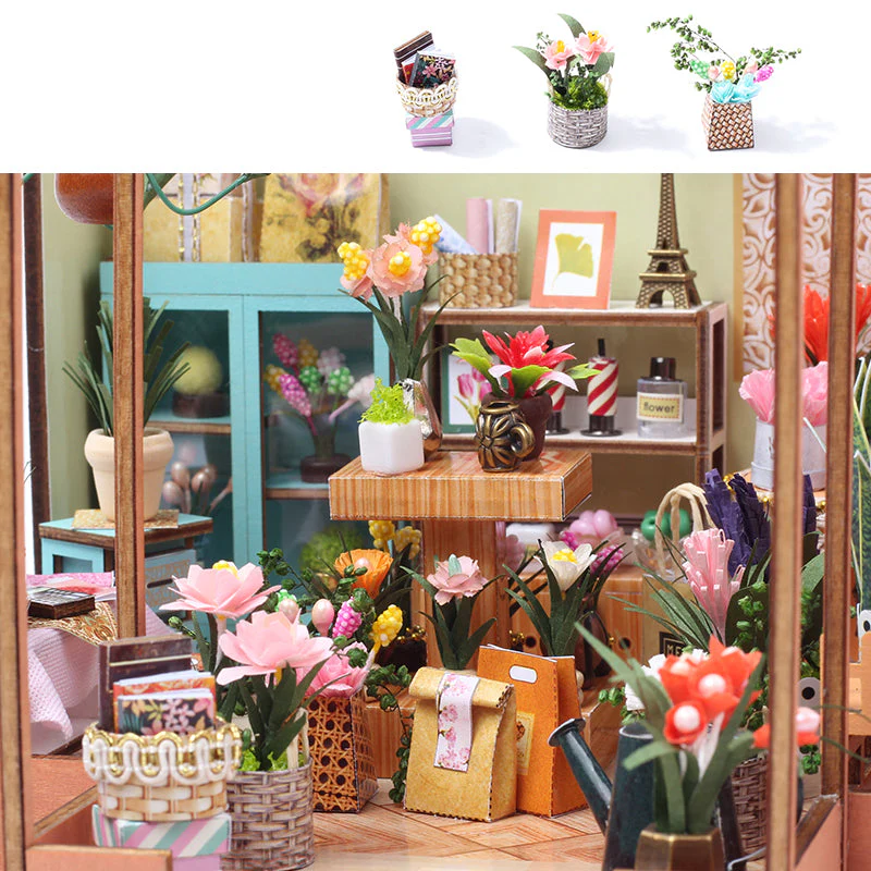 Jenny's Greenhouse - DIY Dollhouse Kit,3D Wooden Puzzle - Image 4