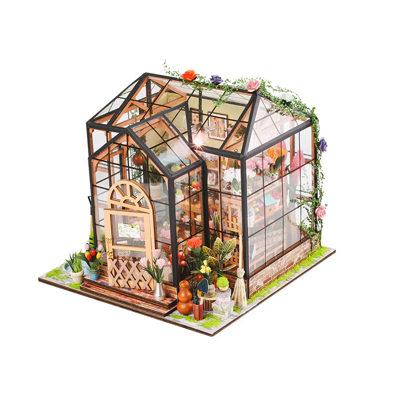 Jenny's Greenhouse - DIY Dollhouse Kit,3D Wooden Puzzle - Image 6
