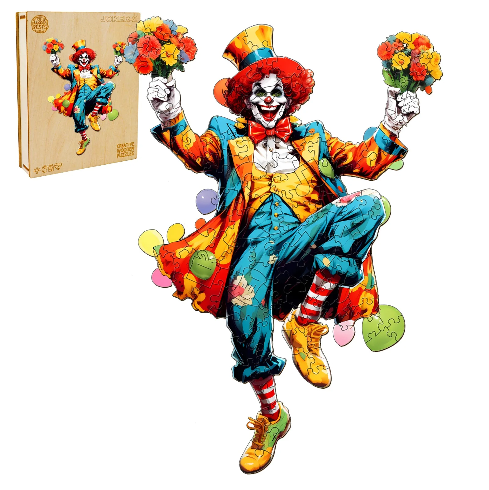 Joker-2 Wooden Jigsaw Puzzle - Image 3