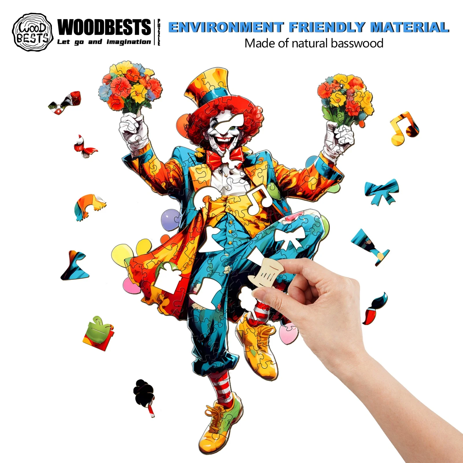 Joker-2 Wooden Jigsaw Puzzle - Image 4