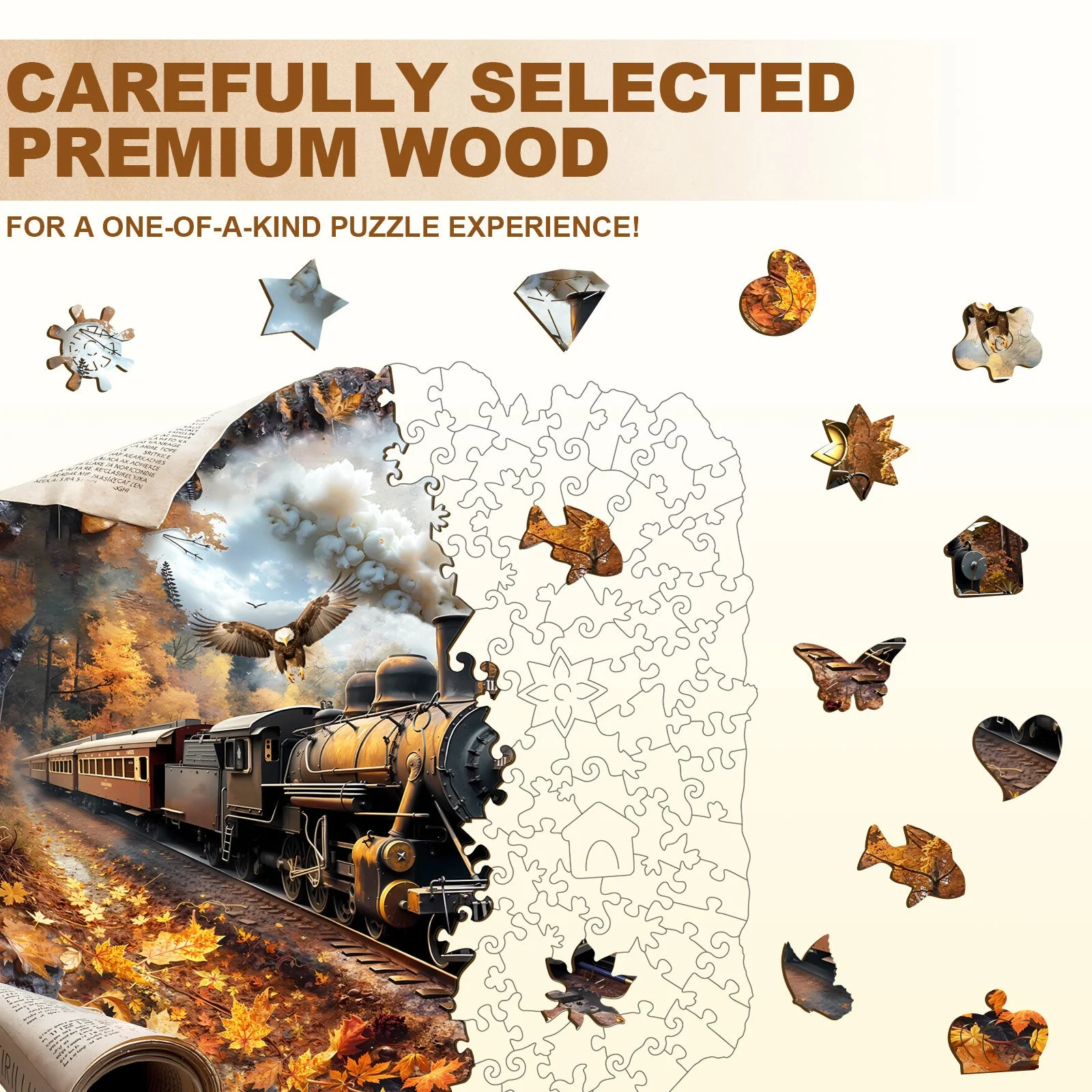 Journey of Autumn Wooden Jigsaw Puzzle - Image 2