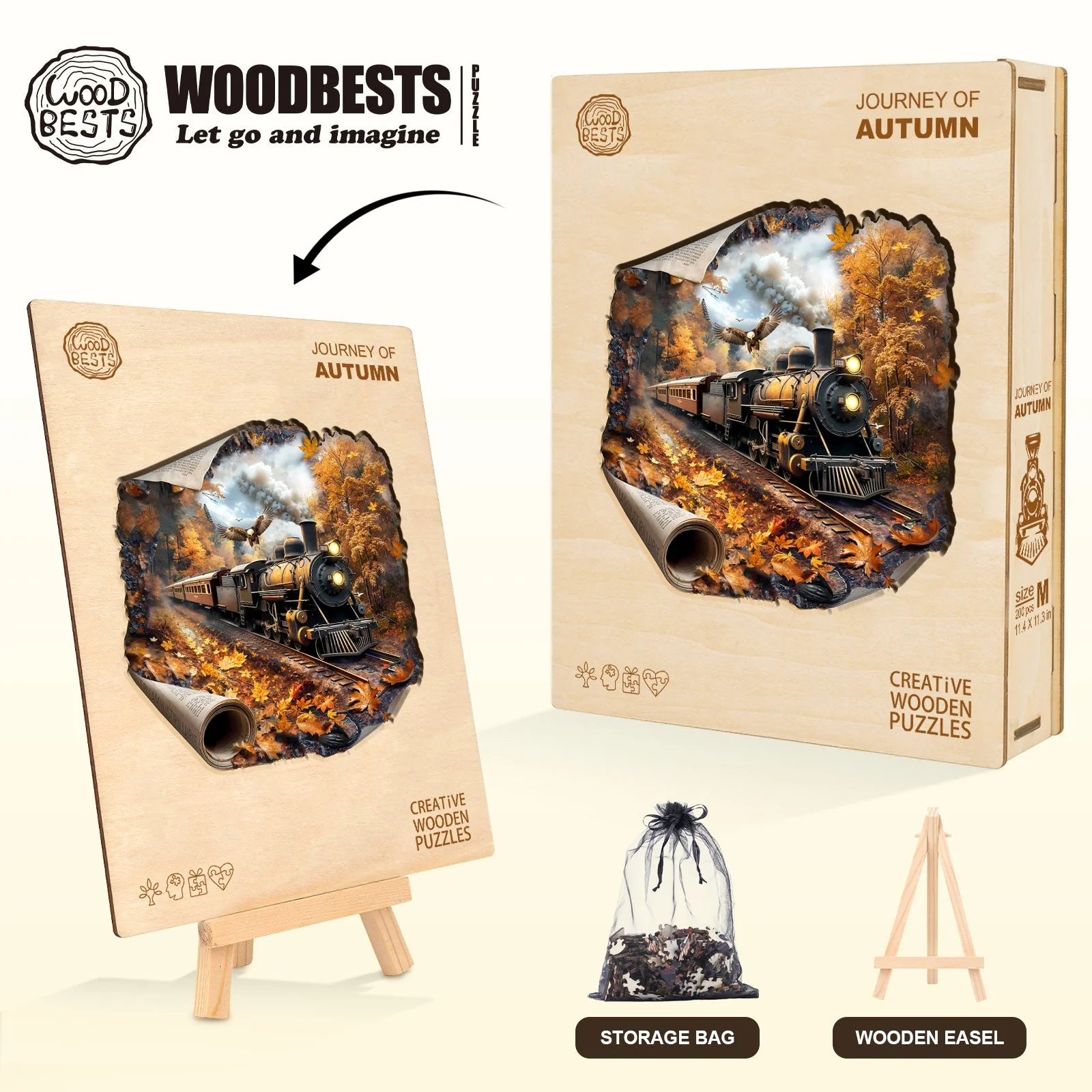 Journey of Autumn Wooden Jigsaw Puzzle - Image 6