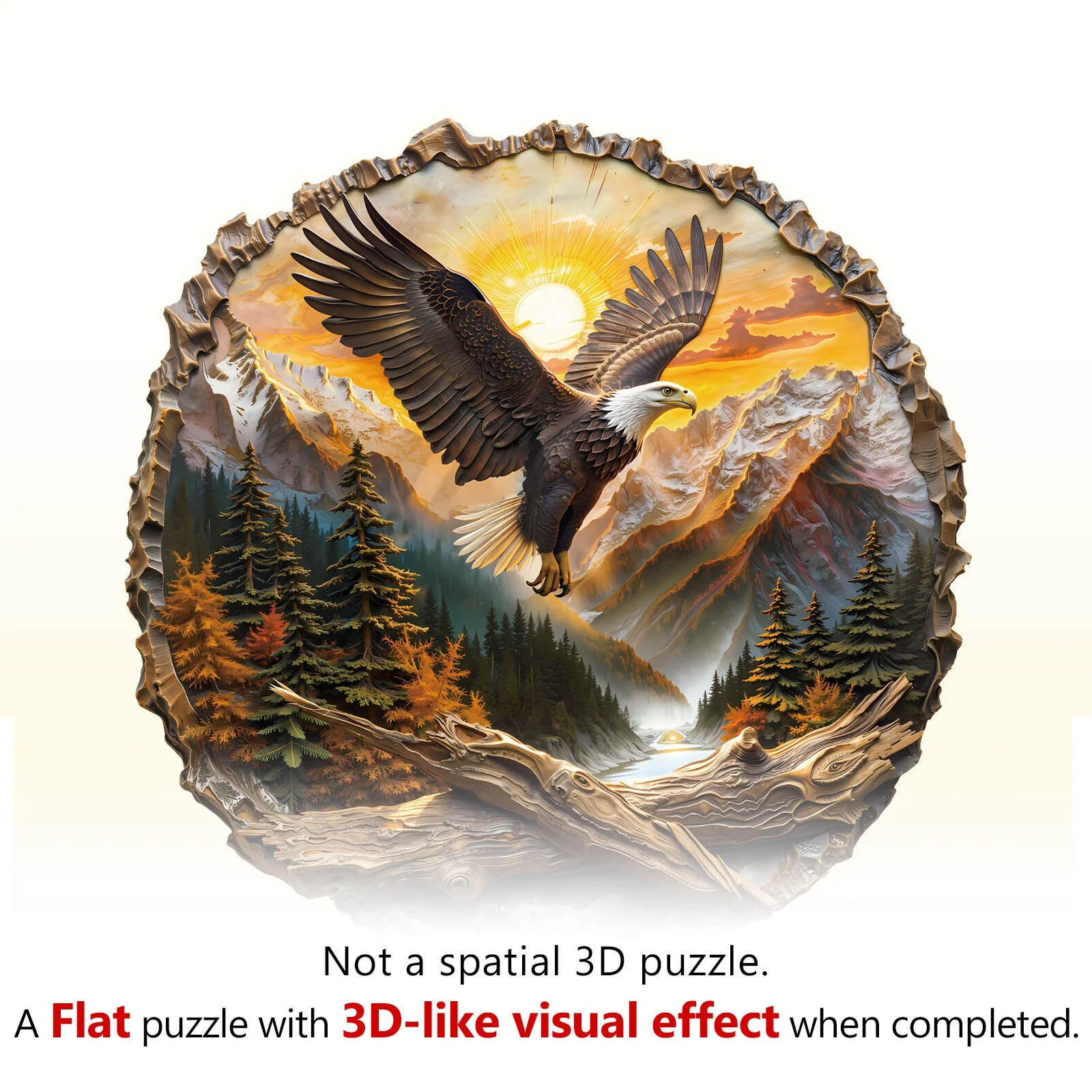 King of the Sky Wooden Jigsaw Puzzle - Image 2