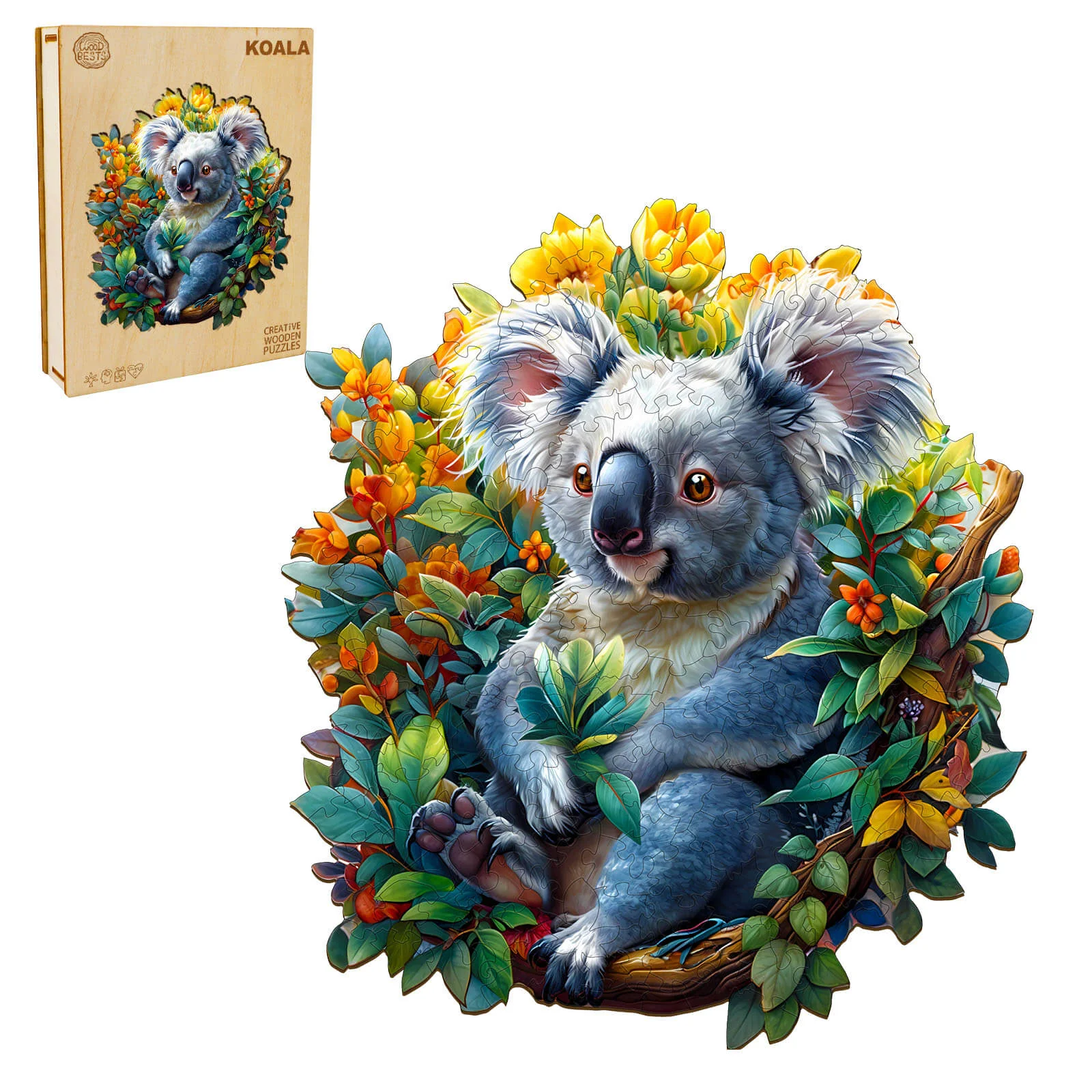 Koala Wooden Jigsaw Puzzle - Image 3