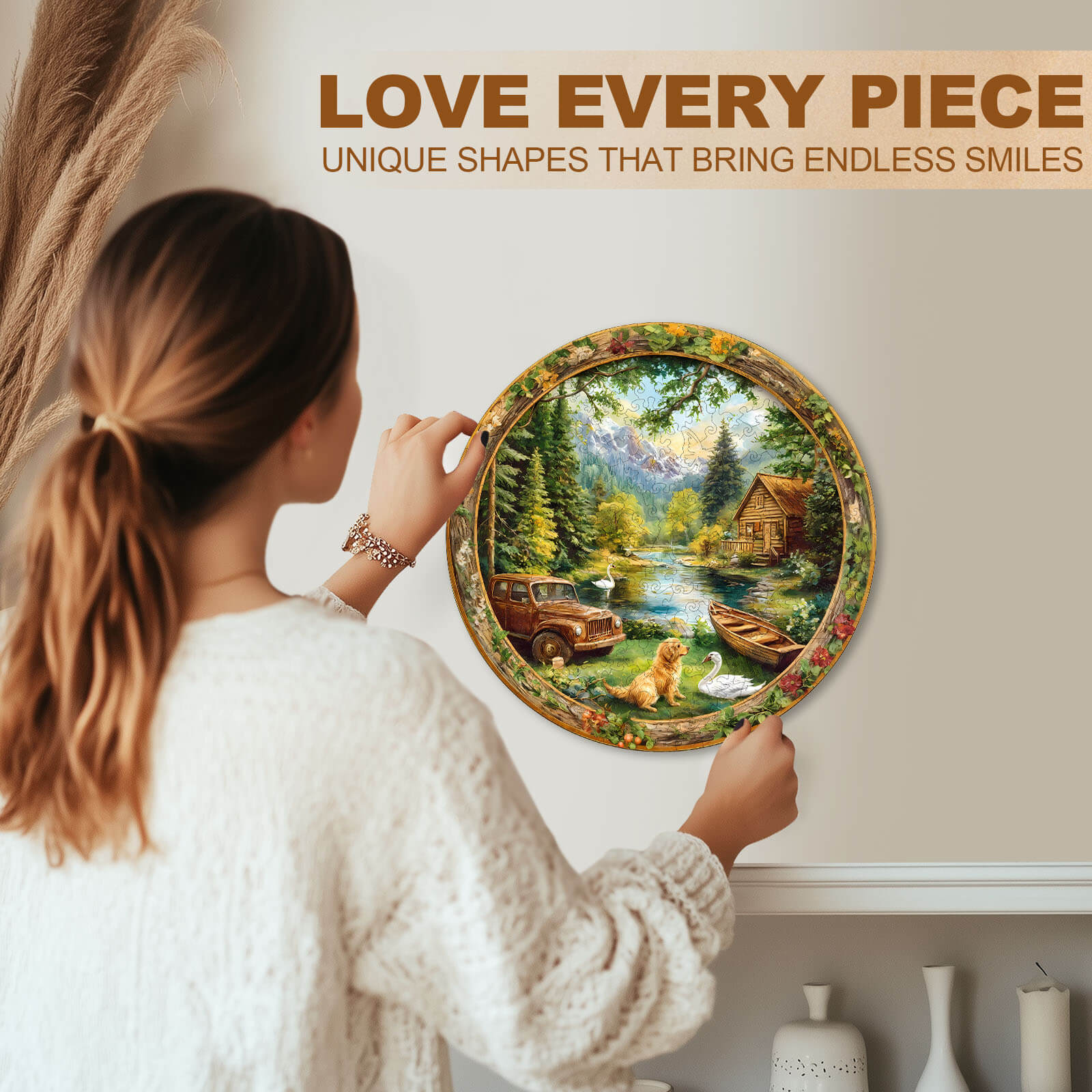 Lakeside Melody Wooden Jigsaw Puzzle - Image 8